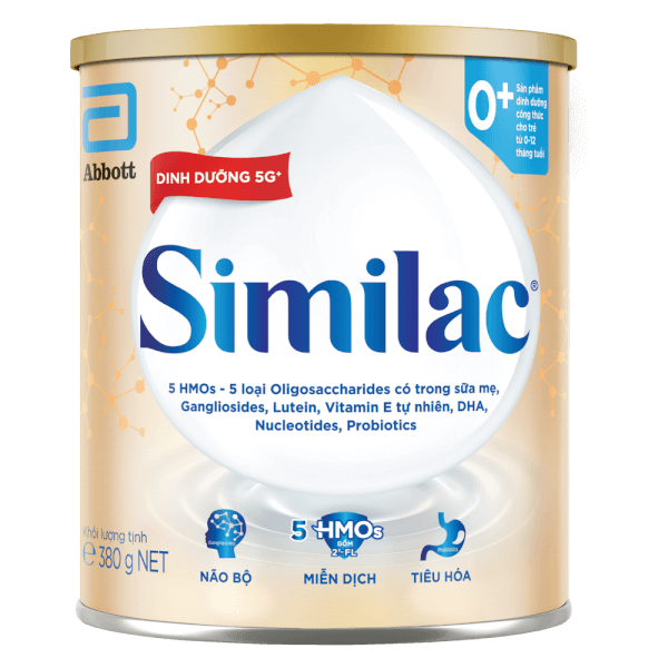 Sữa Similac 5G Số 0+ (Số 1) 380g Cho Trẻ 0-12 Tháng
