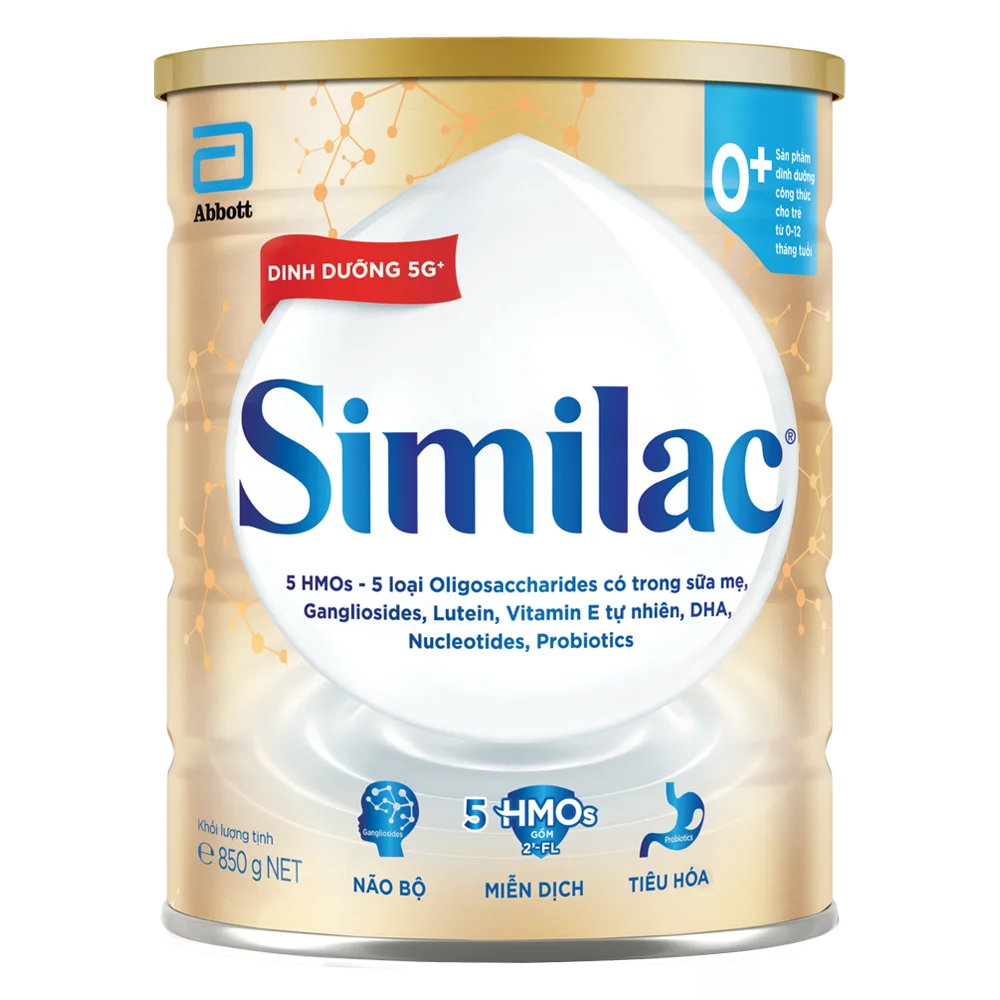Sữa Similac 5G Số 0+ 800g Cho Trẻ 0-12 Tháng