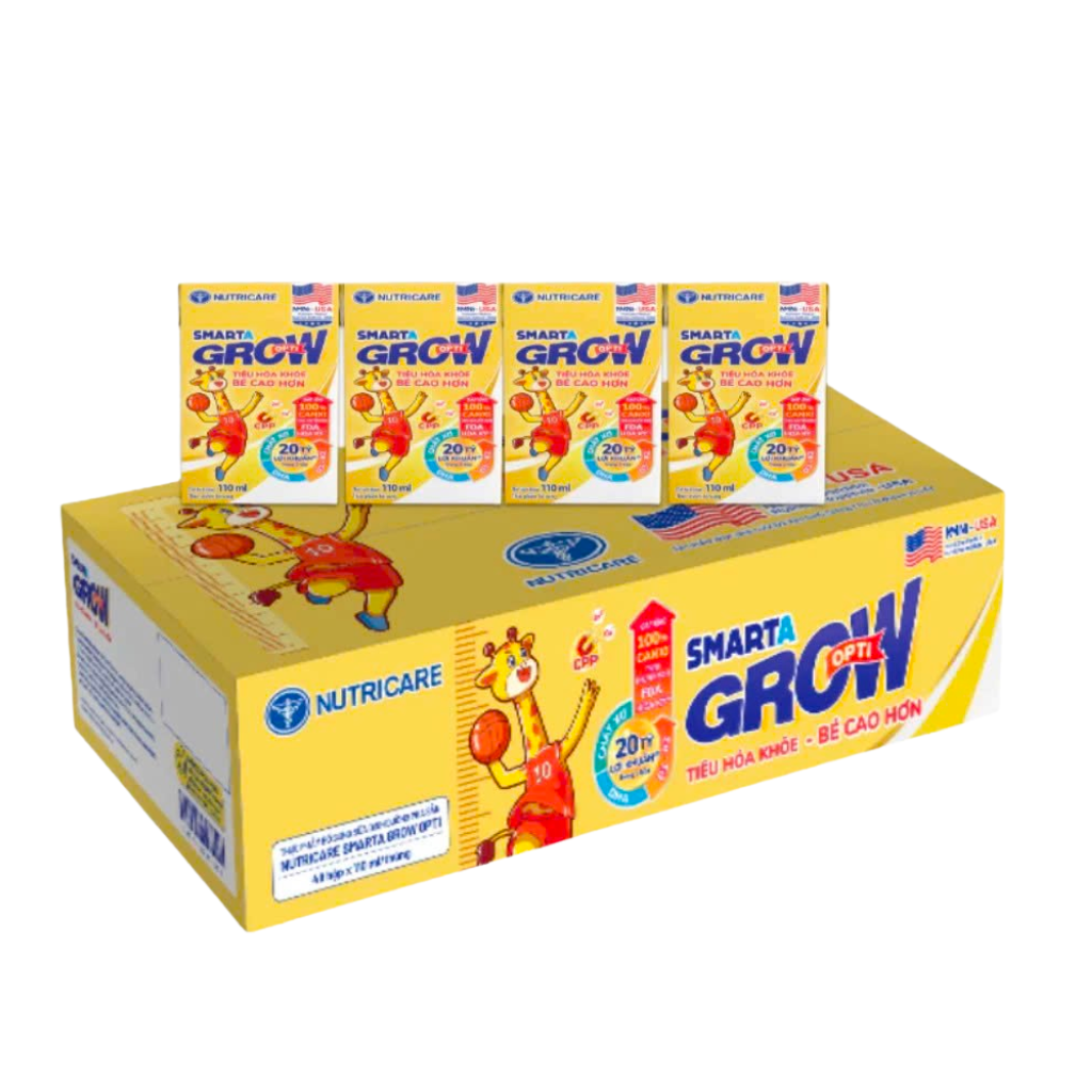Thùng 48 Hộp Sữa Pha Sẵn Smarta Grow Opti 110ml