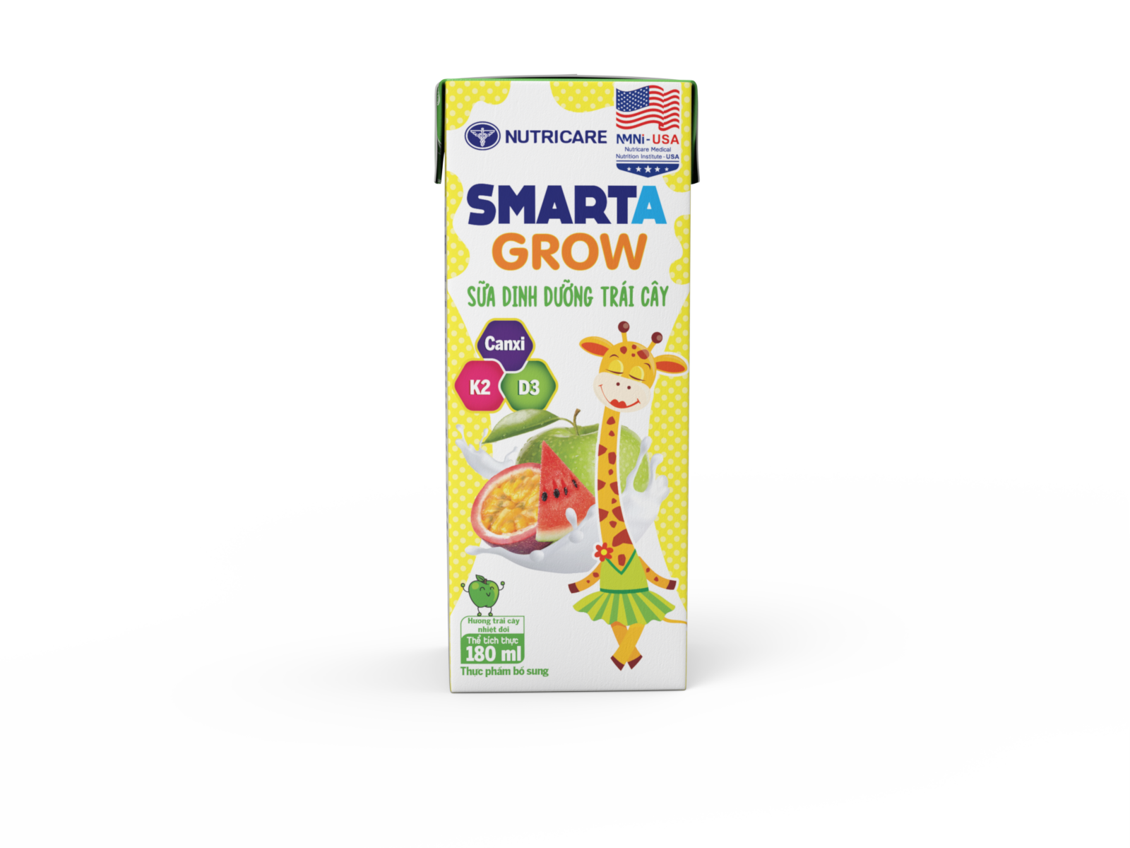 Thùng 48 Hộp Sữa Trái Cây Smarta Opti 180ml