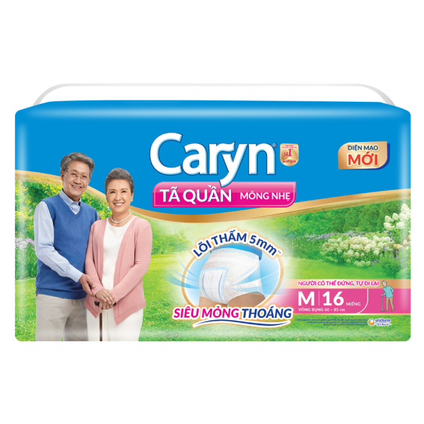 Tã Quần Caryn Size M 16 Miếng