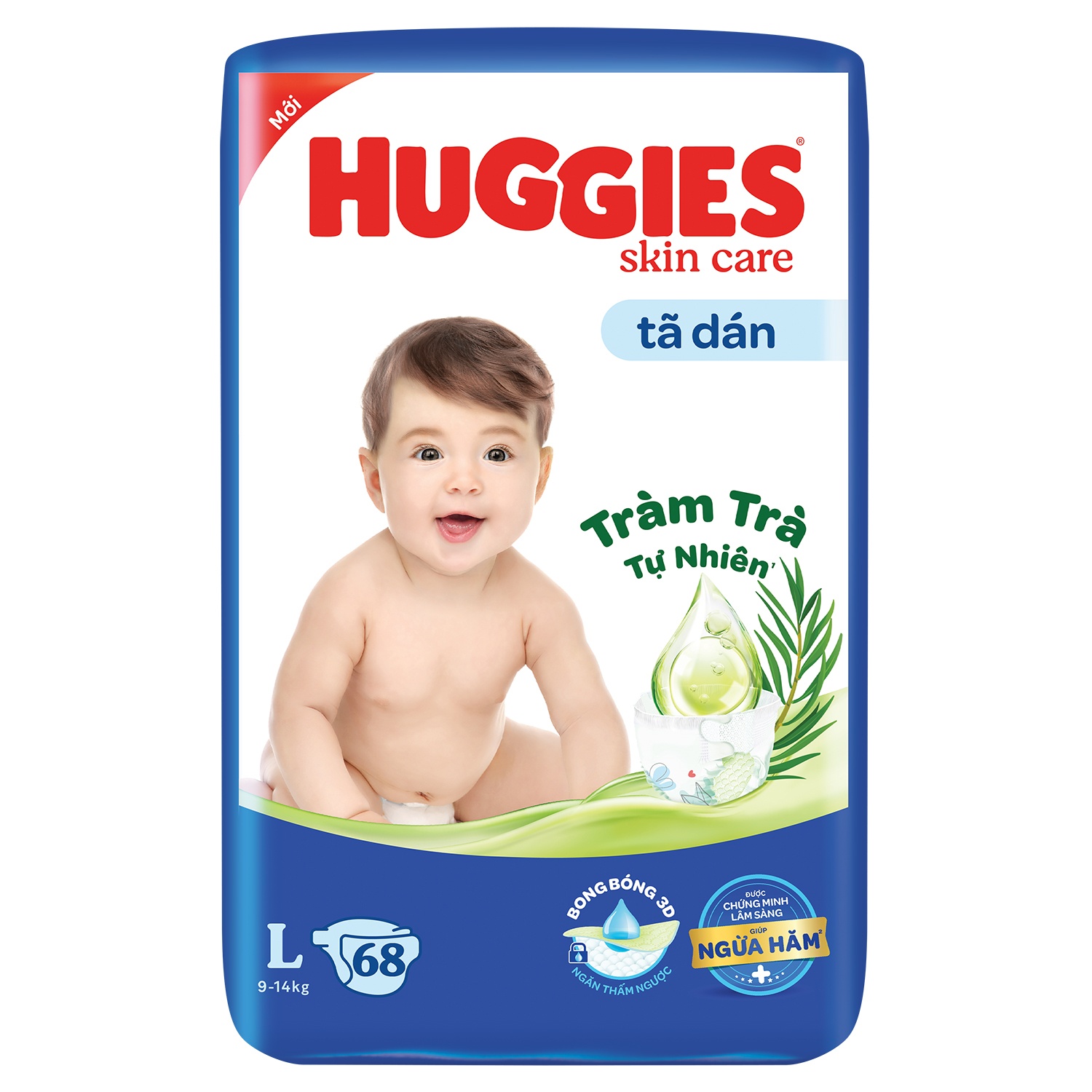Tã Dán Huggies Size L 68 Miếng (9-14kg)