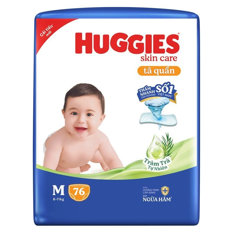 Tã Quần Huggies Size M 76 Miếng (6-11kg)