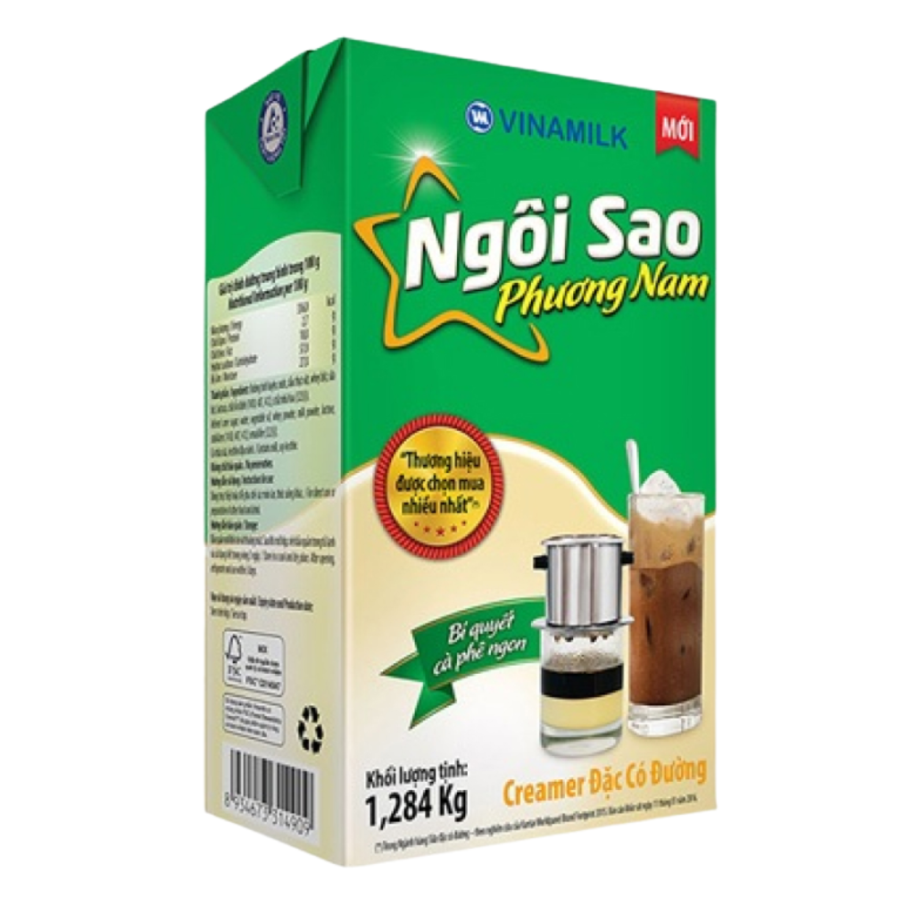 Sữa Đặc Ngôi Sao Phương Nam Xanh Lá 1284g
