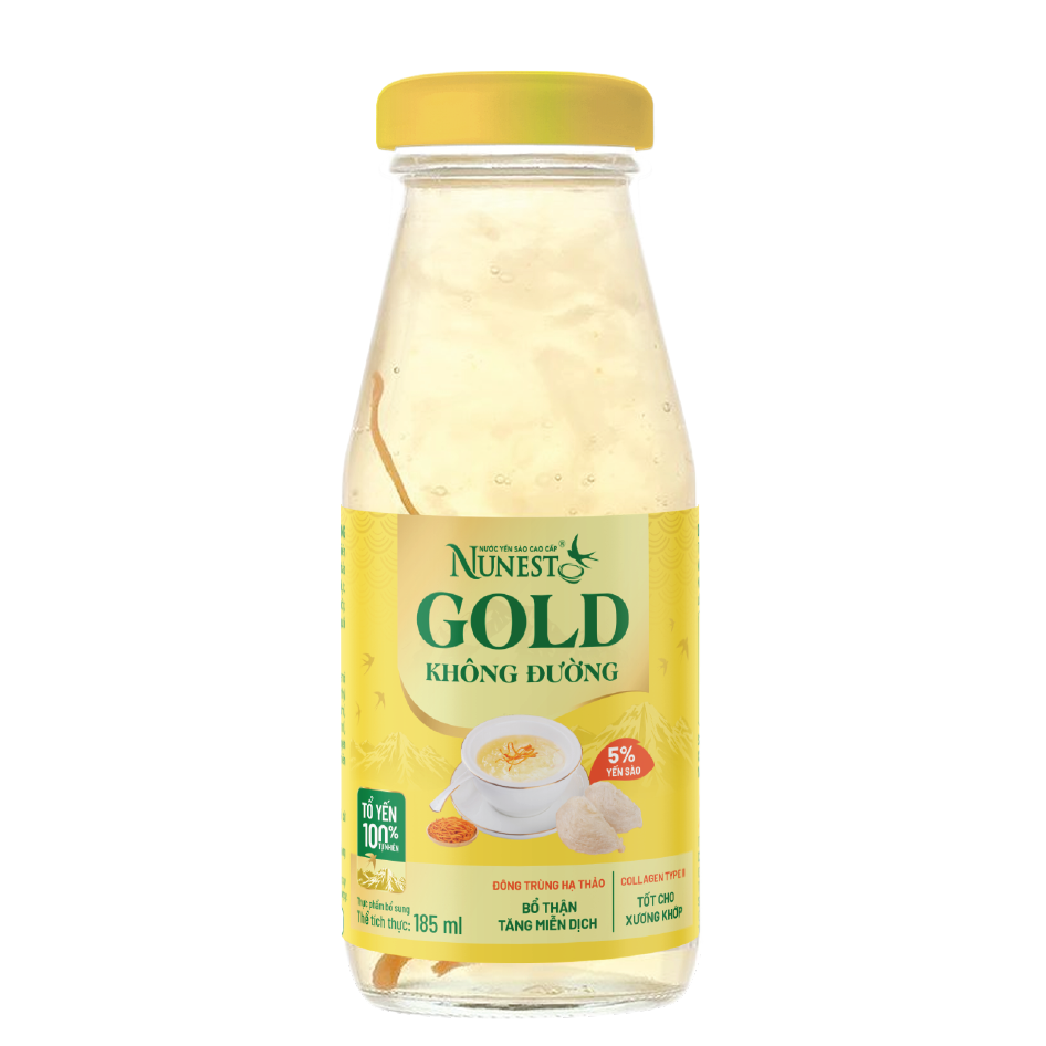 Yến NuNest Không Đường Chai 185ml
