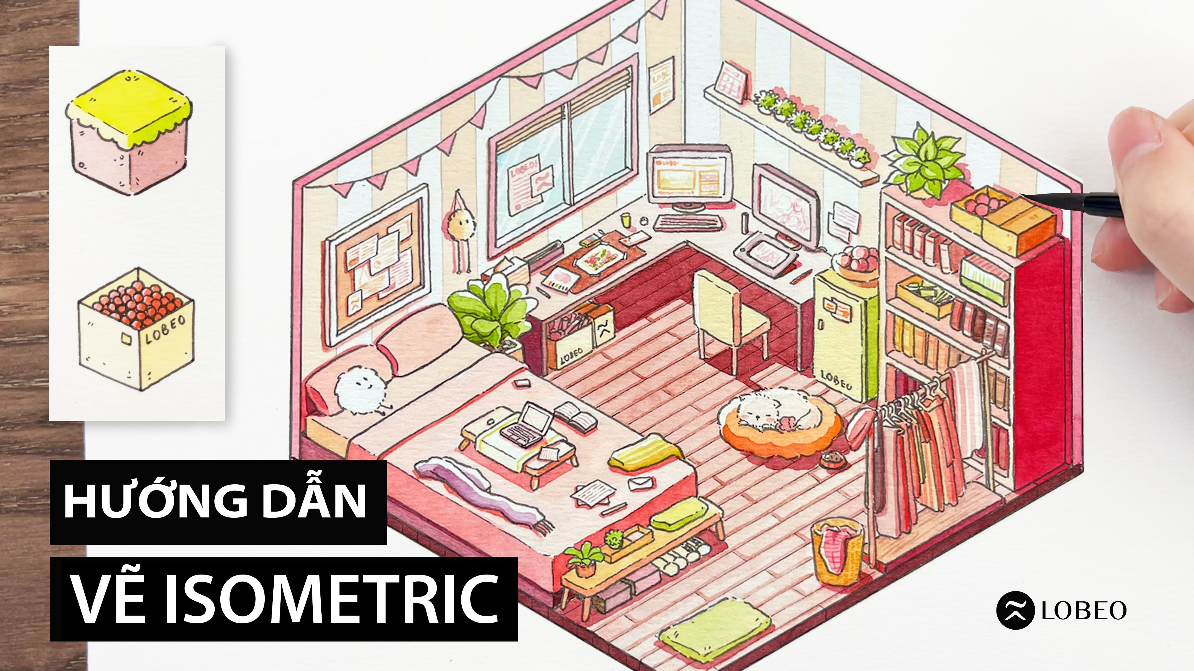 Template Vẽ Isometric | Lobeo Studio