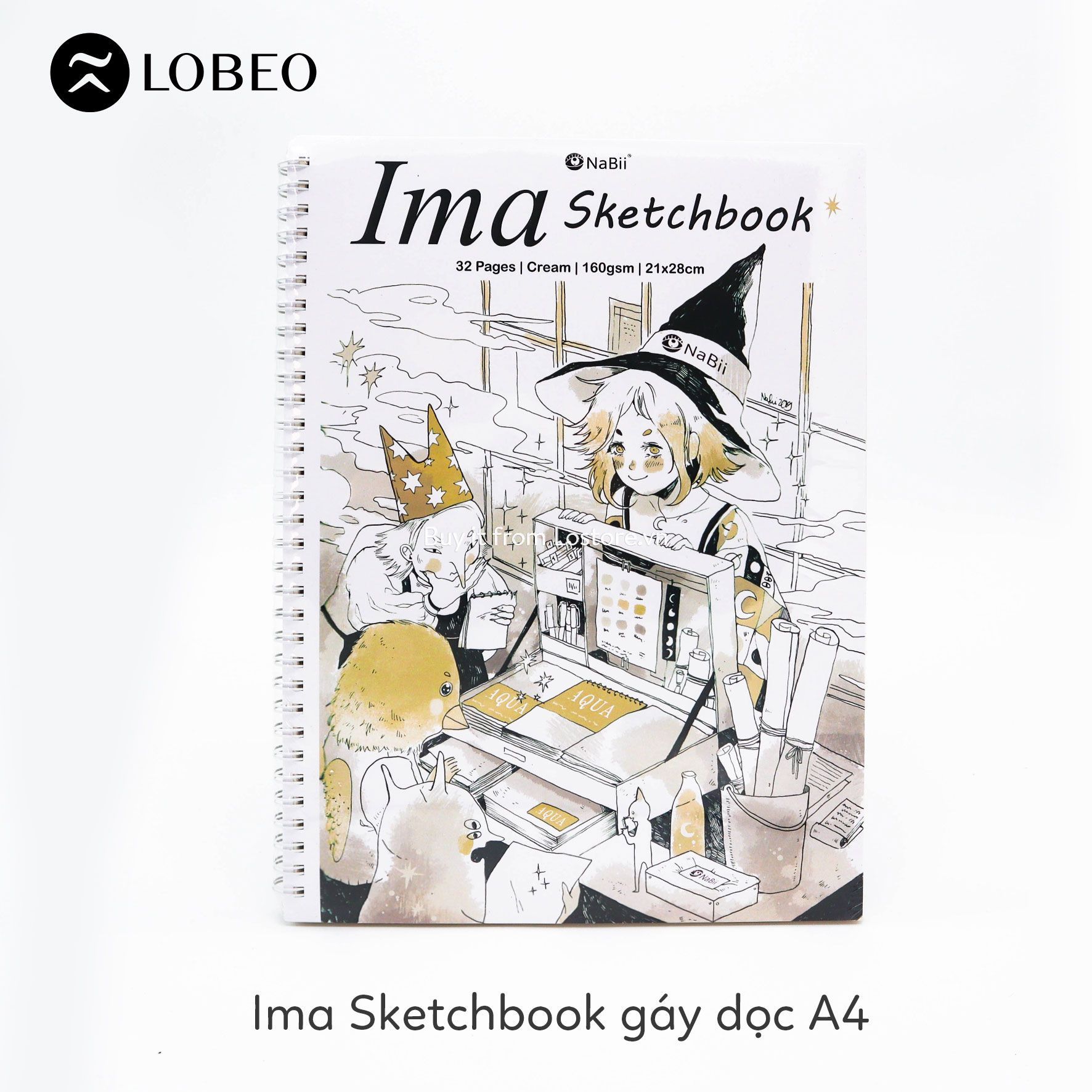 Sổ Sketchbook Nabii Ima - 160gsm 32 tờ