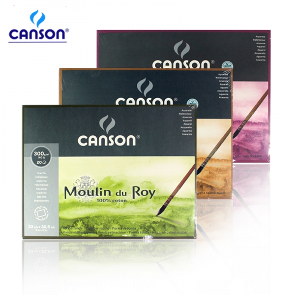 Giấy vẽ Canson Moulin Du Roy - 300gsm 12 tờ