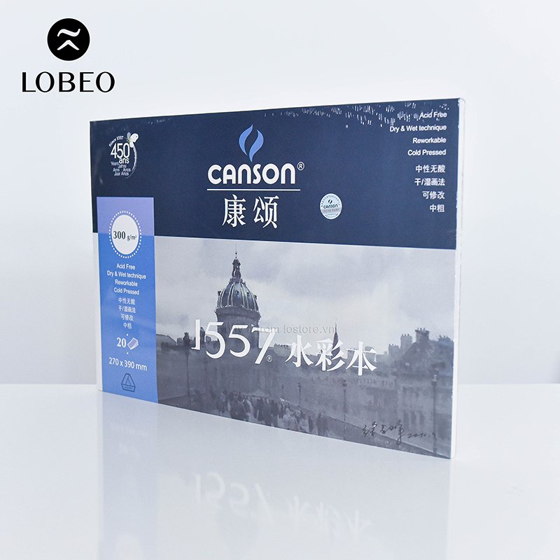 Sổ Canson 1557 - 300gsm 20 tờ