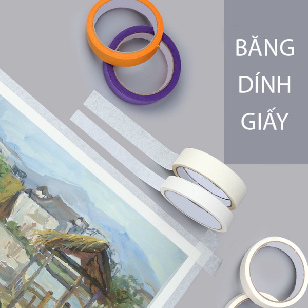 Băng dính/ băng keo giấy cố định giấy vẽ