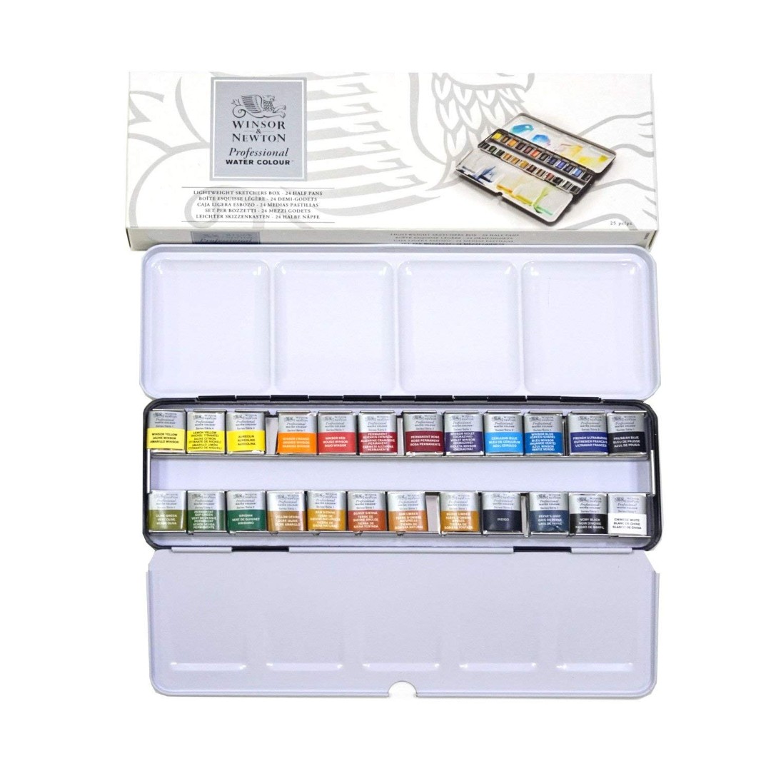 Màu nước Winsor Newton Professional hạng hoạ sĩ 24 màu