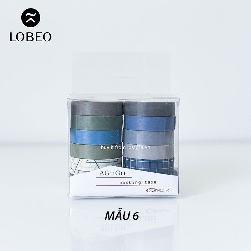 Combo 10 cuộn Washi Sweet Dream Tông Pastel