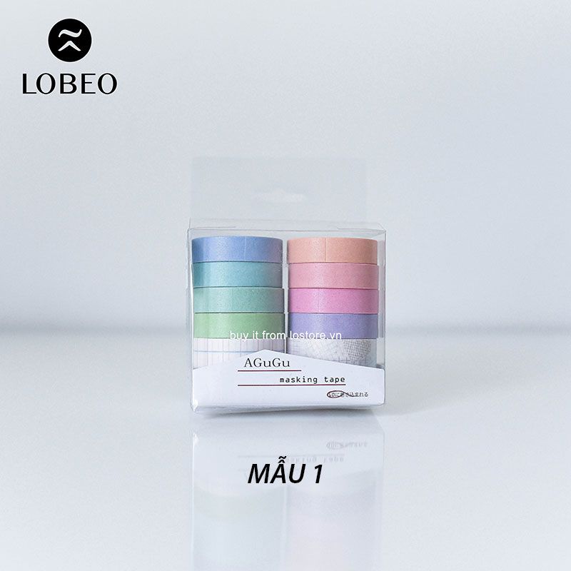 Combo 10 cuộn Washi Sweet Dream Tông Pastel