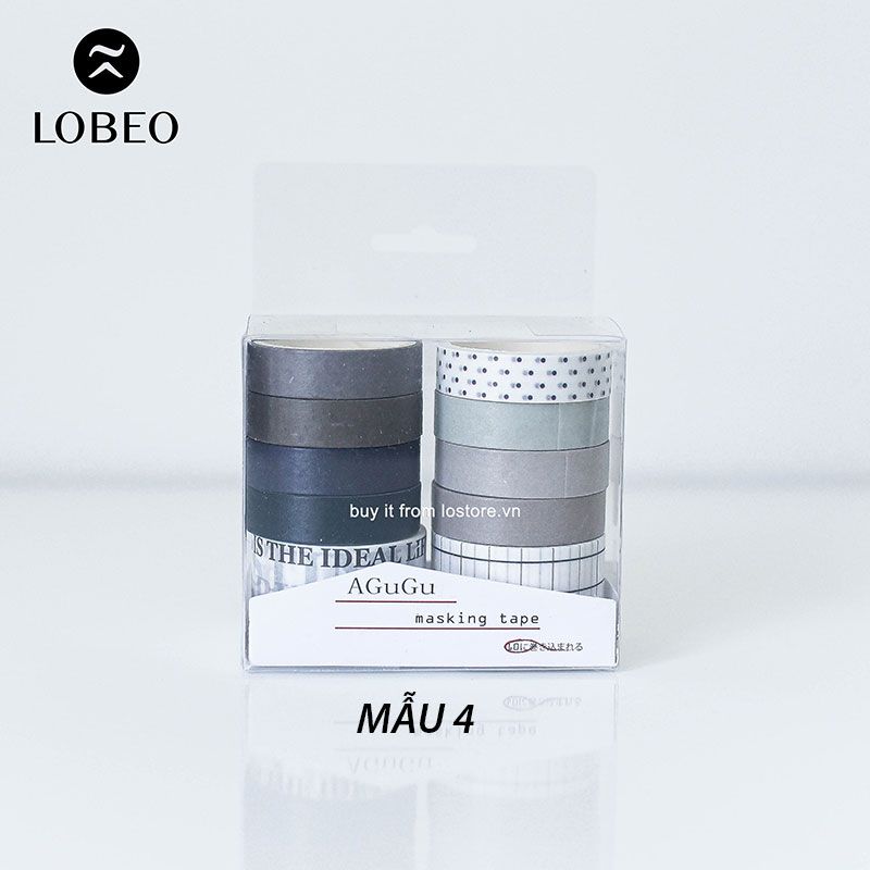 Combo 10 cuộn Washi Sweet Dream Tông Pastel