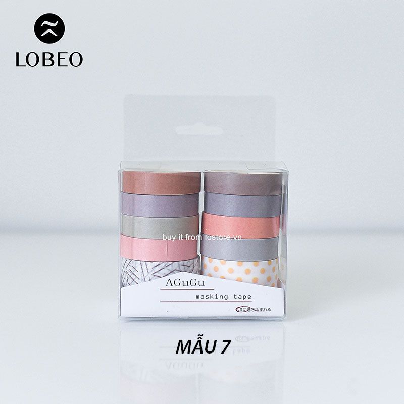 Combo 10 cuộn Washi Sweet Dream Tông Pastel