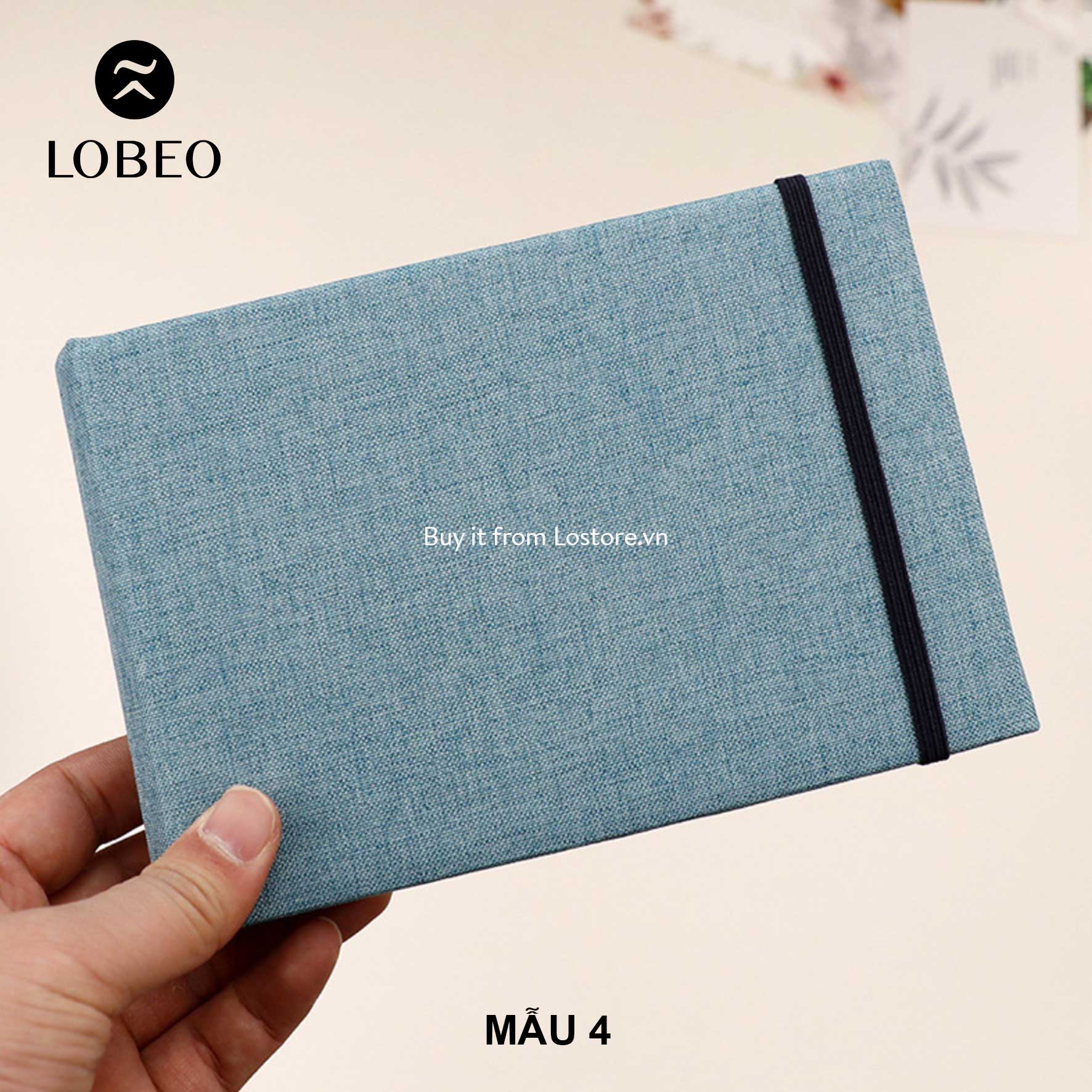 Album đựng tranh, ảnh vintage 10x15cm 50 tờ