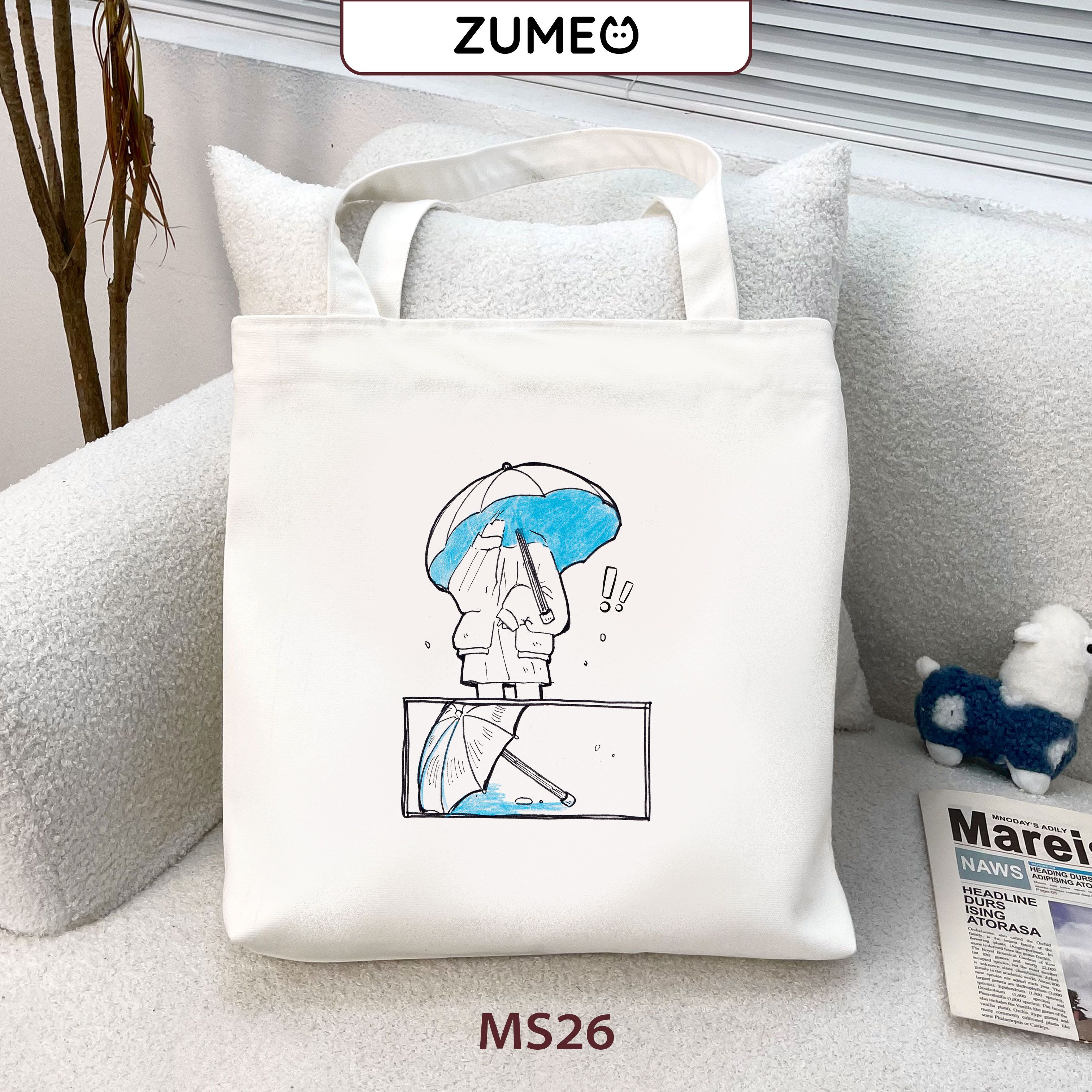 Túi tote, túi vải canvas Zumeo MS26 Disappear