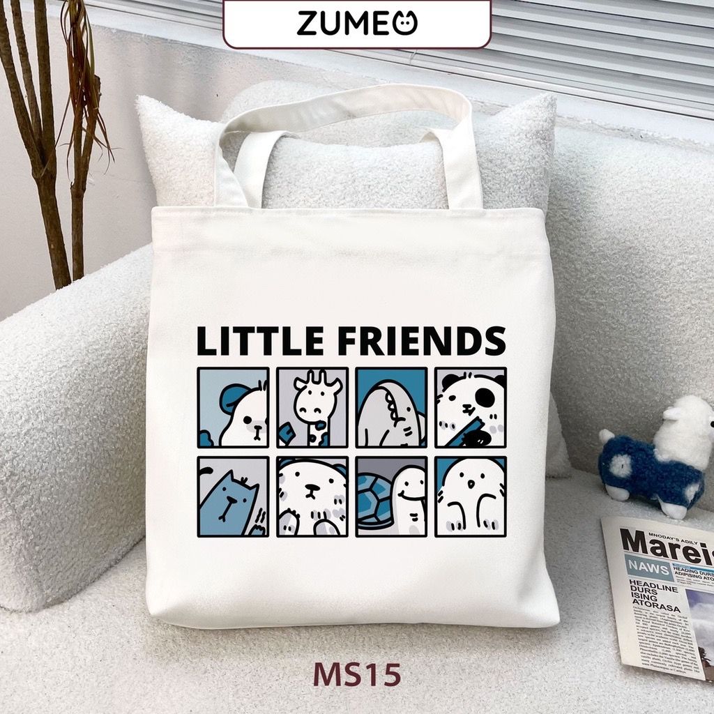 Túi tote, túi vải canvas Zumeo MS15 Little Friend