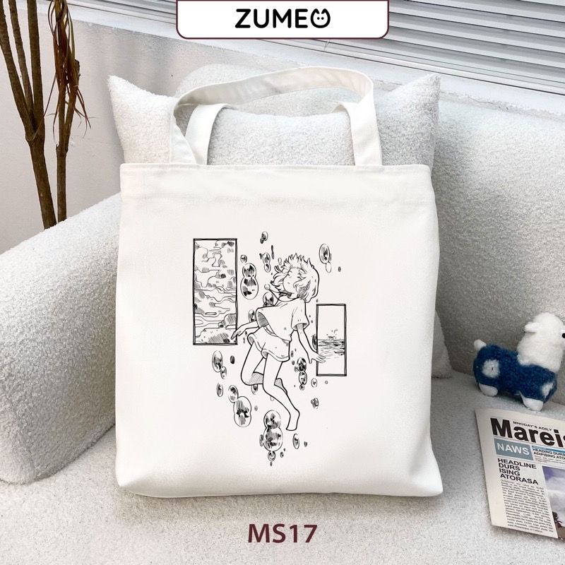 Túi tote, túi vải canvas Zumeo MS17 Under Water