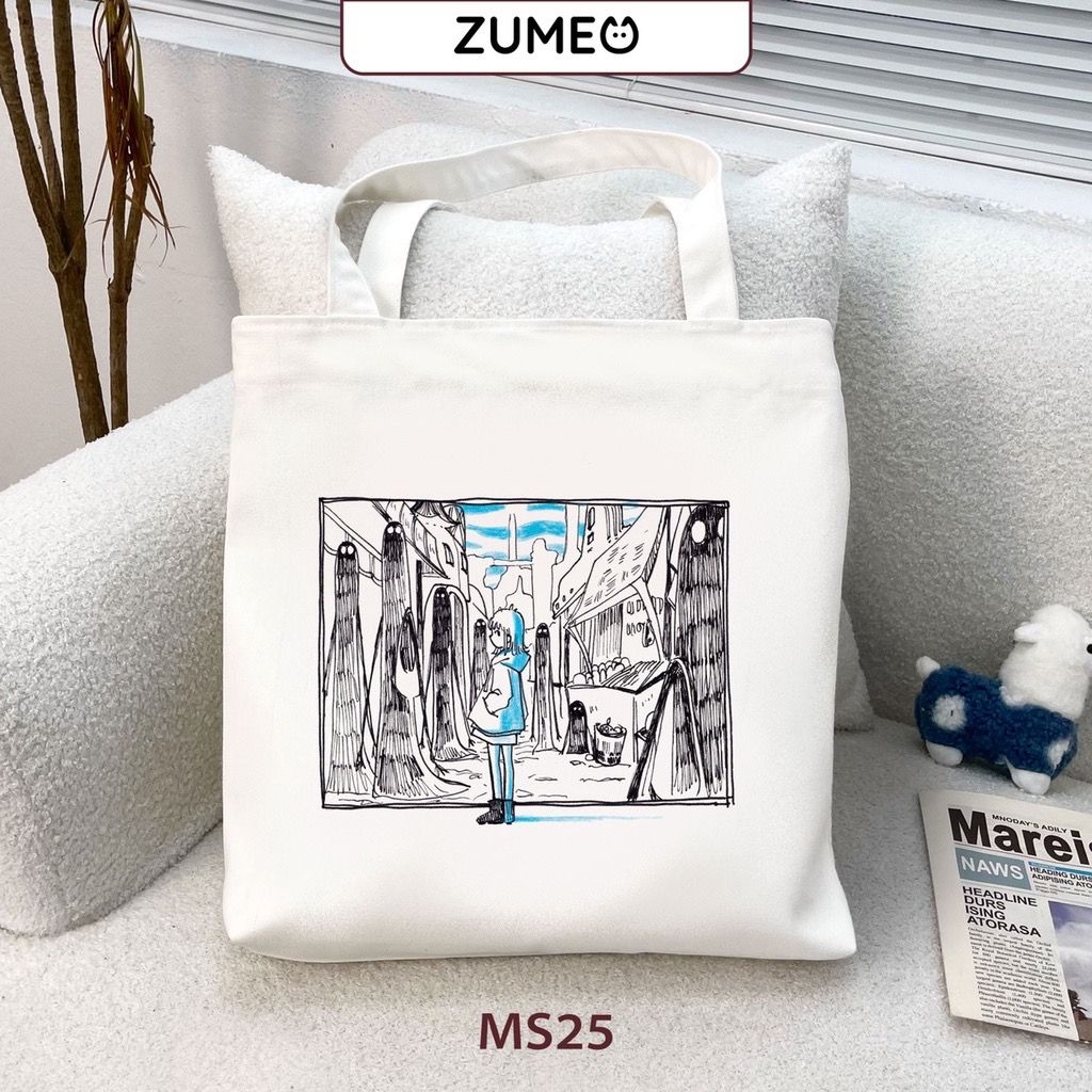 Túi tote, túi vải canvas Zumeo MS25 Wandering