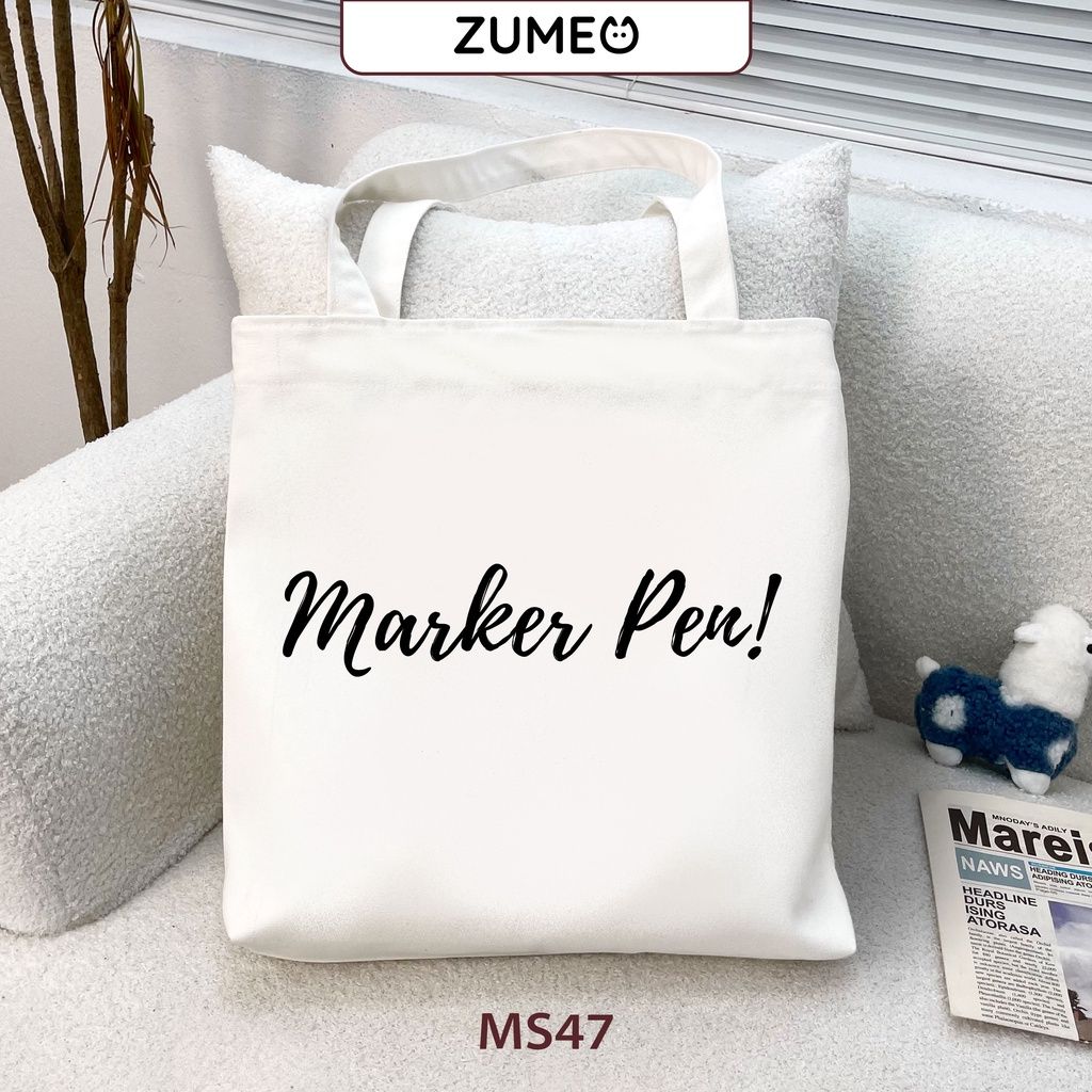 Túi tote, túi vải canvas Zumeo MS47 MarkerPen 1