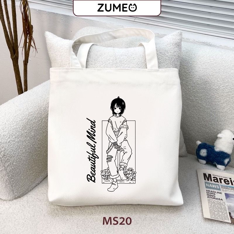 Túi tote, túi vải canvas Zumeo MS20 Beautiful Mind