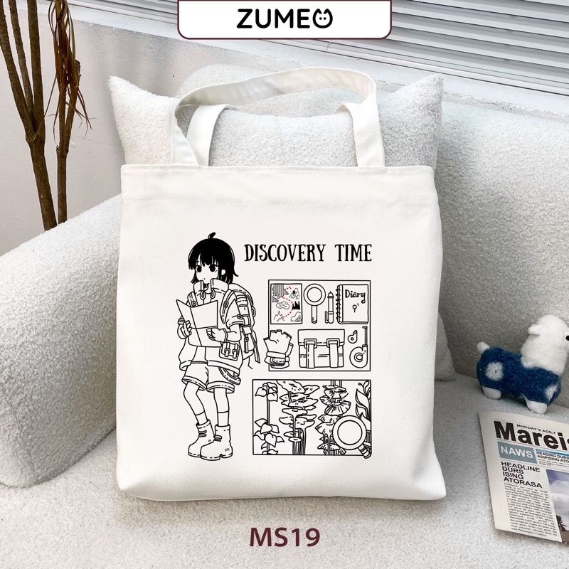 Túi tote, túi vải canvas Zumeo MS19 Discovery