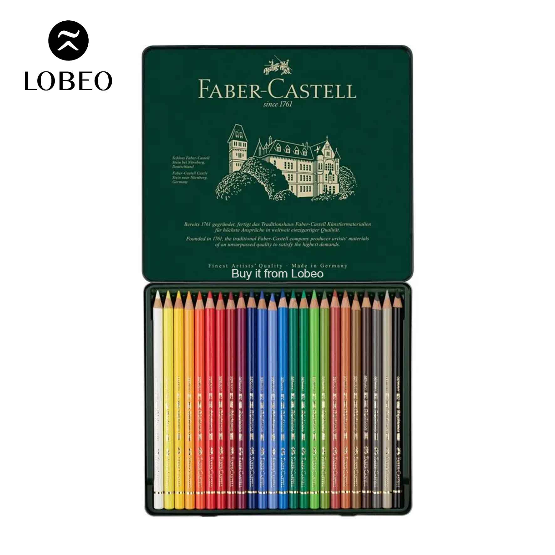 Màu chì Faber Castell POLYCHROMOS hộp thiếc