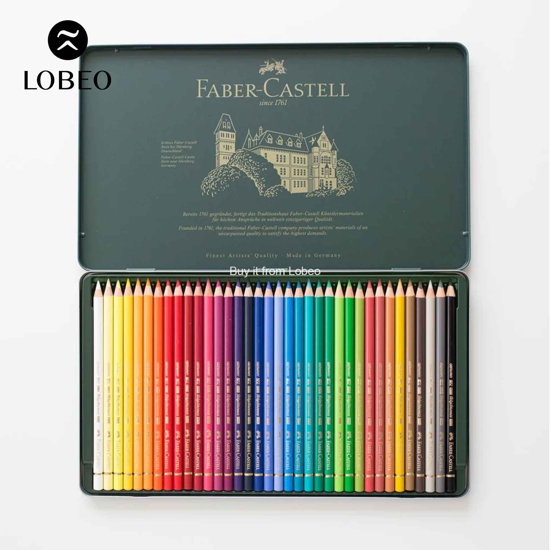 Màu chì Faber Castell POLYCHROMOS hộp thiếc