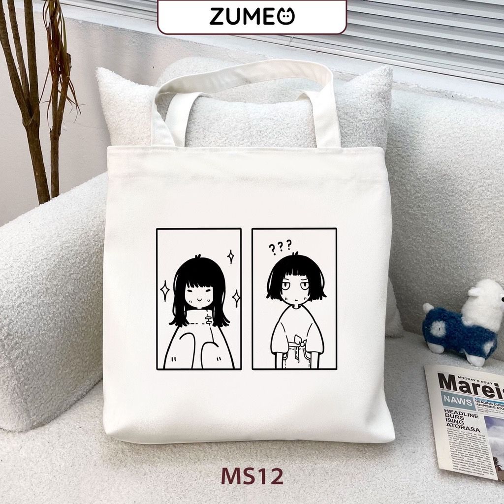 Túi tote, túi vải canvas Zumeo MS12 Cắt Tóc