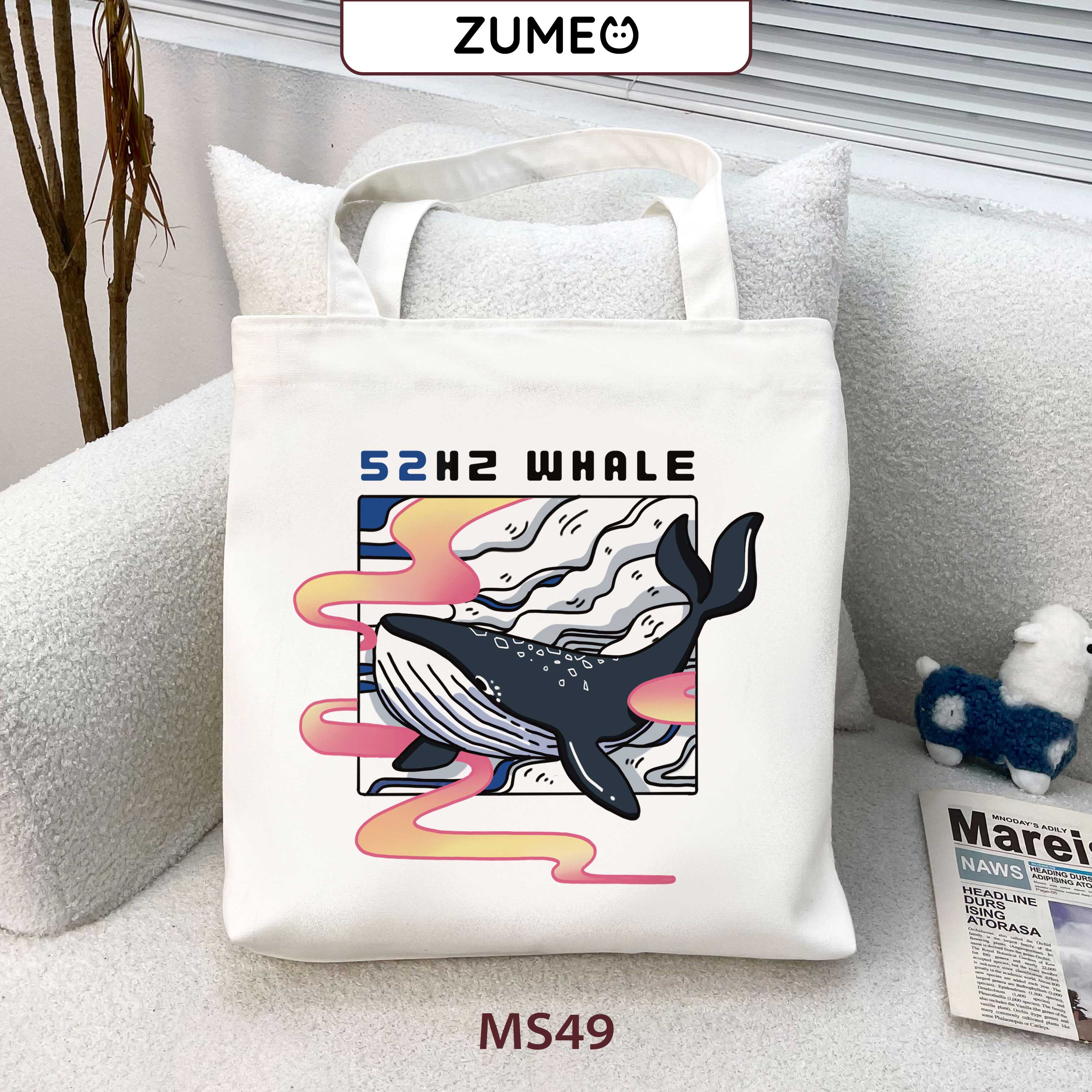 Túi tote, túi vải canvas Zumeo MS49