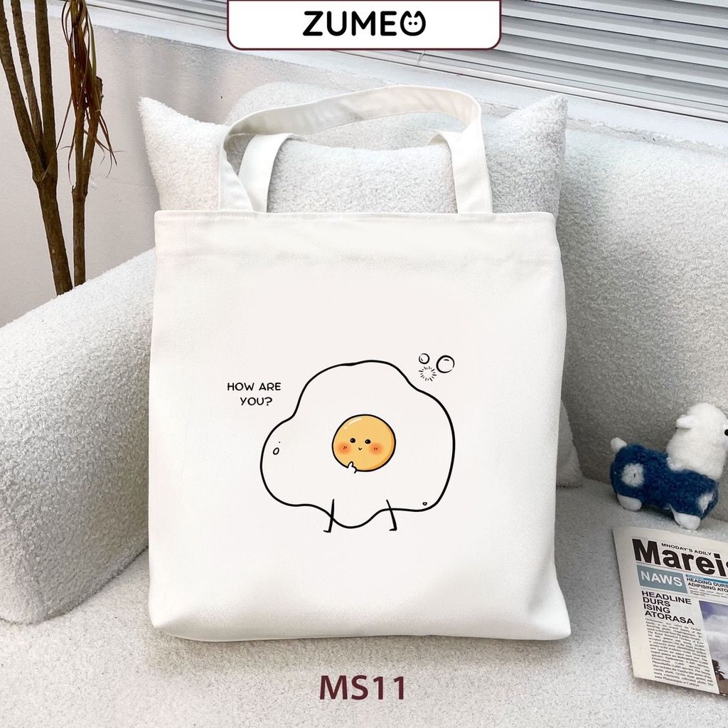 Túi tote, túi vải canvas Zumeo MS11 How Are You