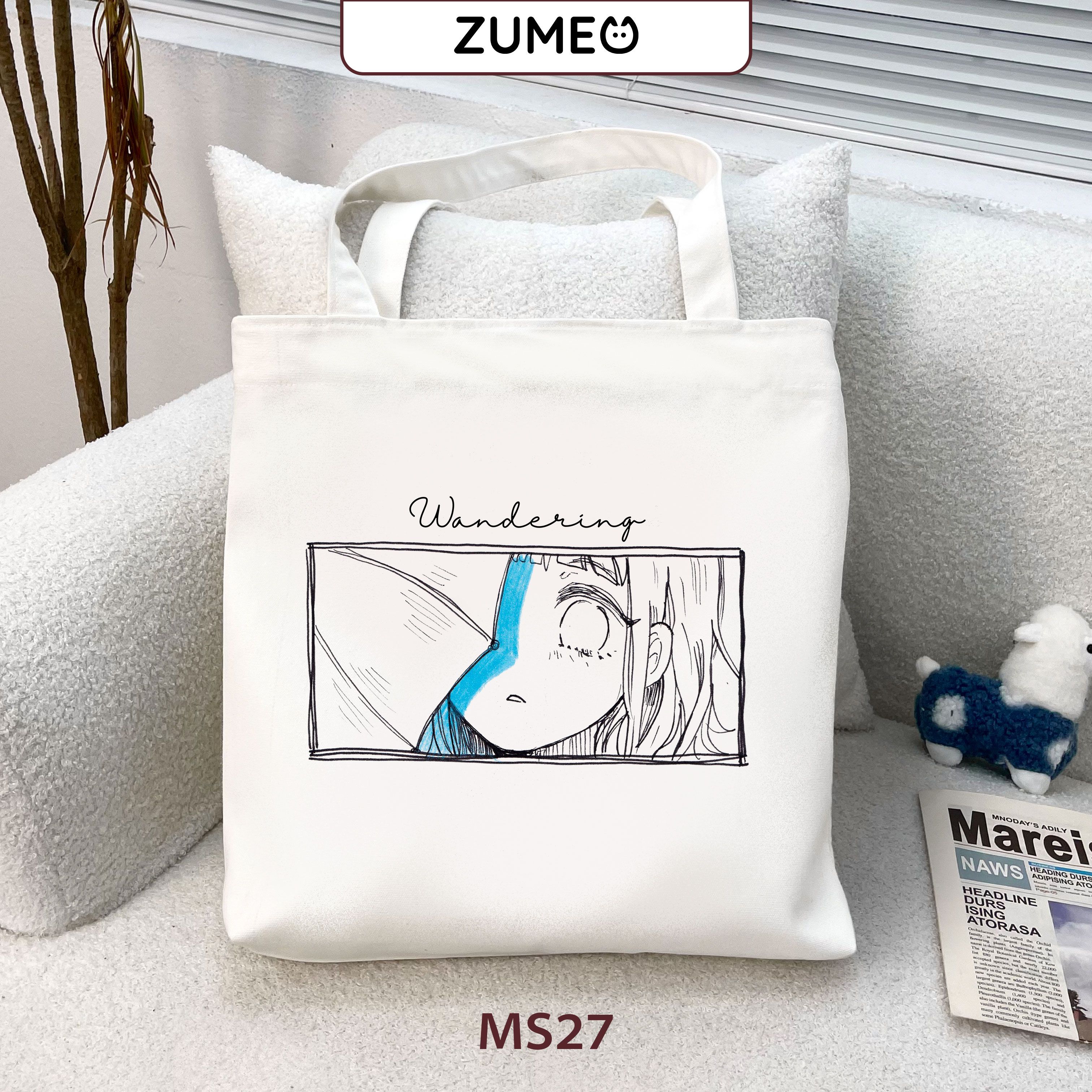 Túi tote, túi vải canvas Zumeo MS27 Wandering 2