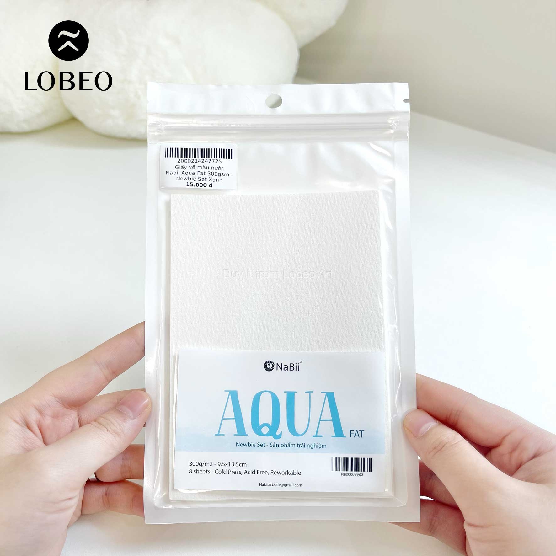 Giấy vẽ màu nước Nabii Aqua Fat 300gsm - Newbie Set