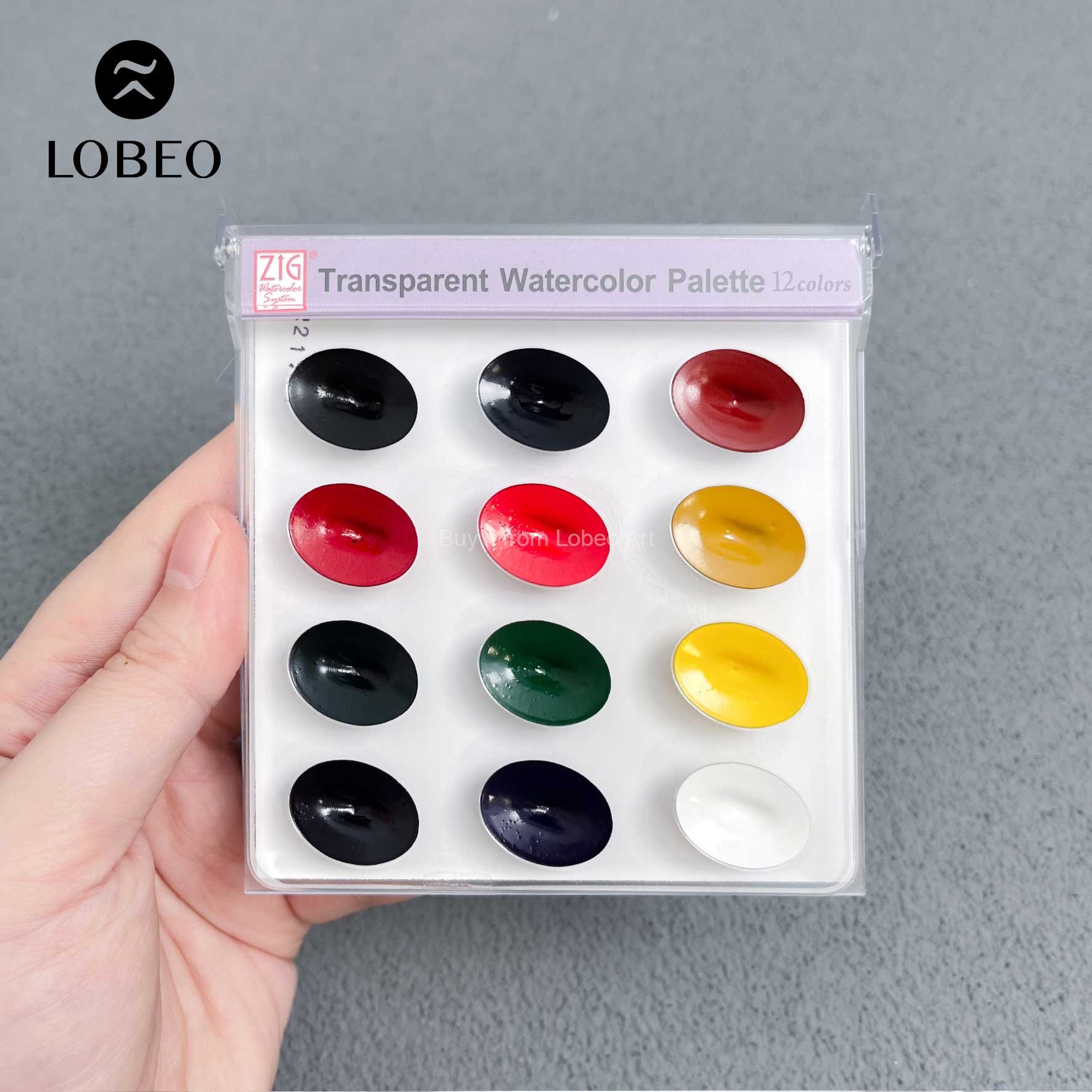 Màu nước Mini Zig Transparent Watercolor 12 màu