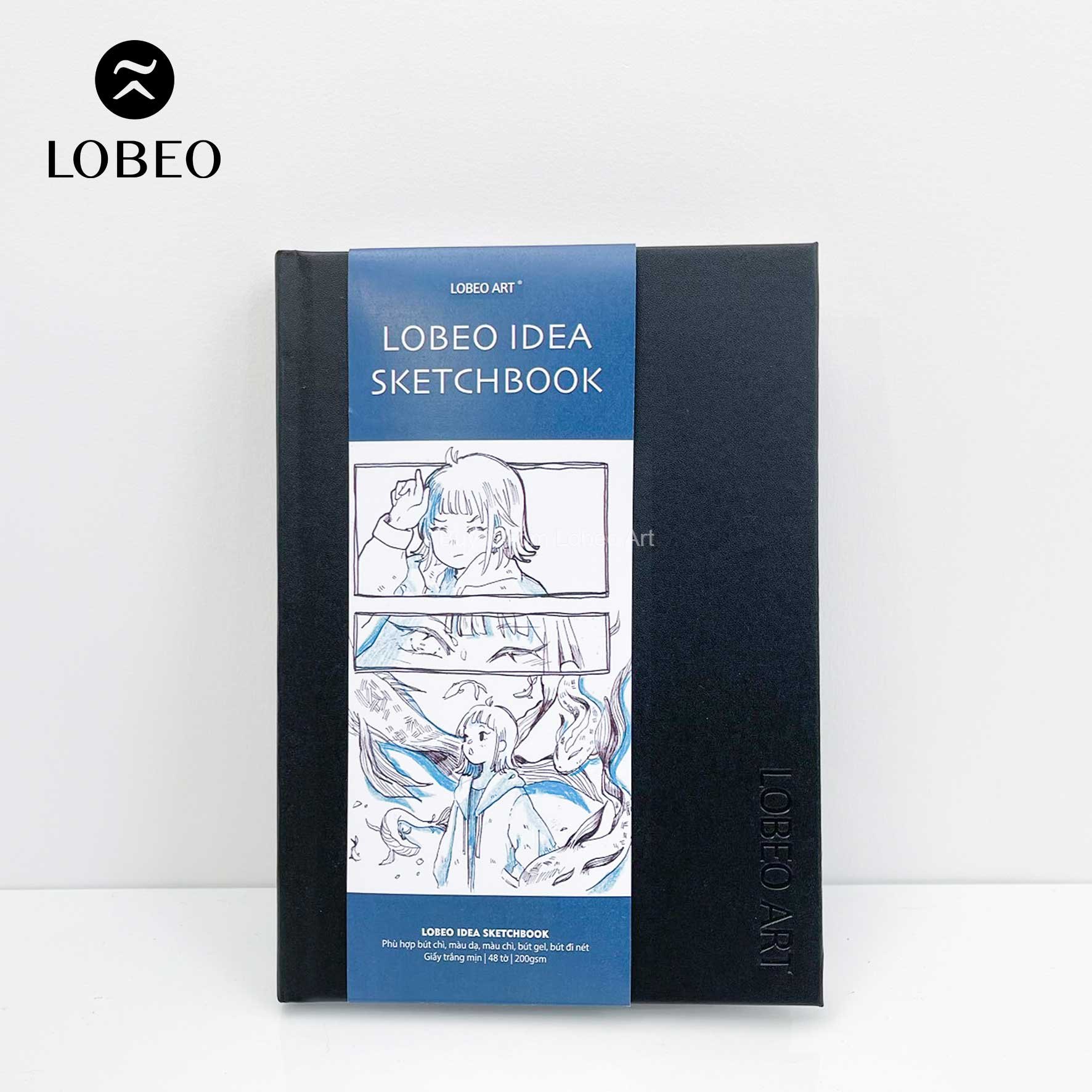 Sổ Lobeo Idea Sketchbook gáy khâu 48 tờ 200gsm