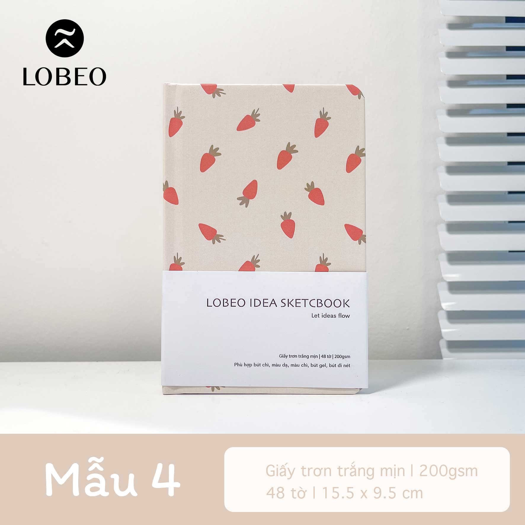 Sổ Lobeo Idea Sketchbook Limited Edition 200gsm 48 tờ