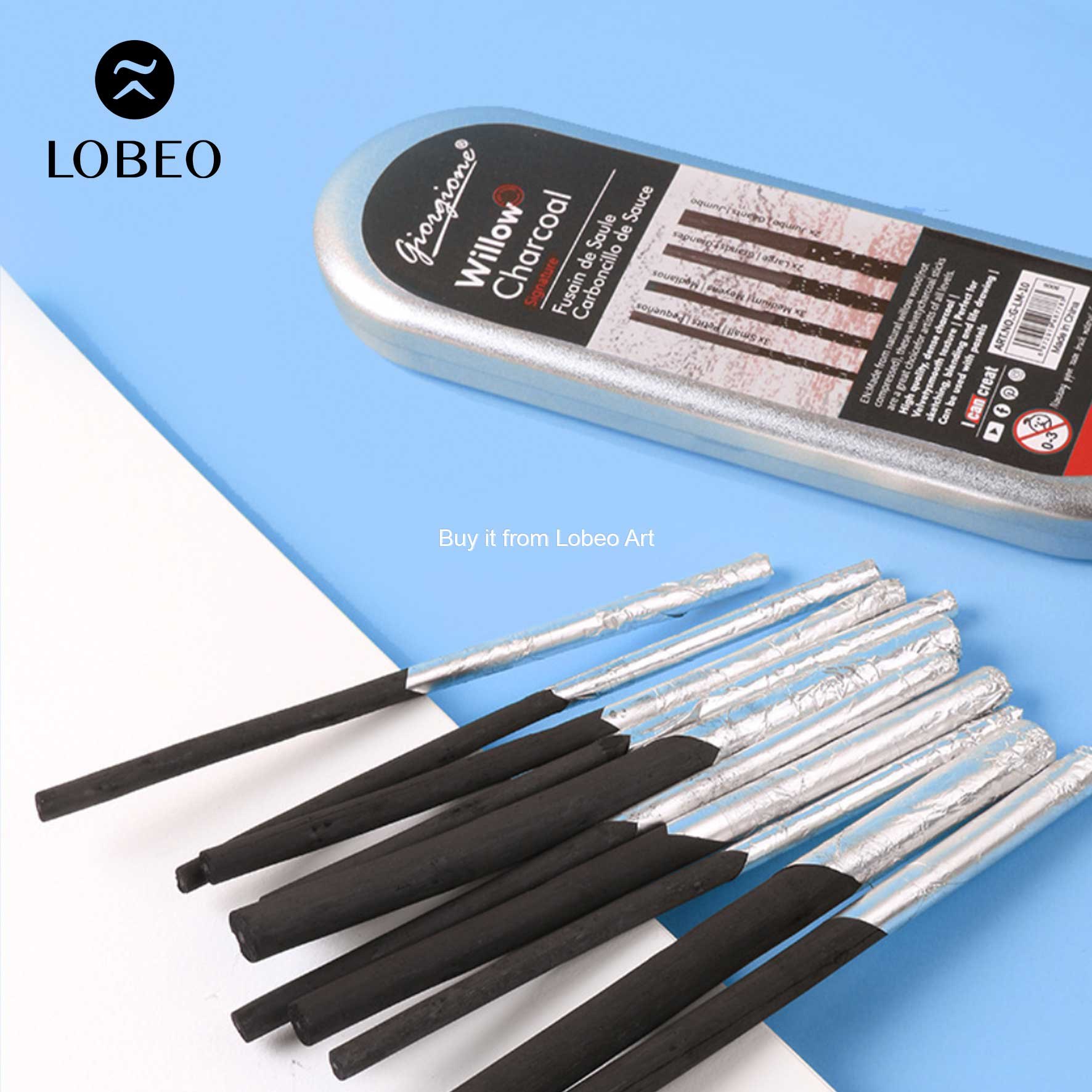 Bộ than chì Giorgione Willow Charcoal 10pc