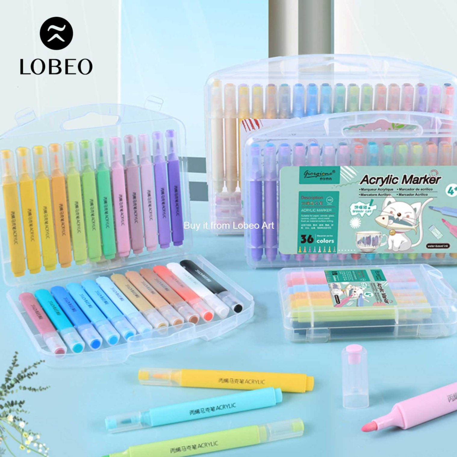 Bút sơn Acrylic Marker Giorgione giá rẻ (vẽ lên mọi chất liệu)