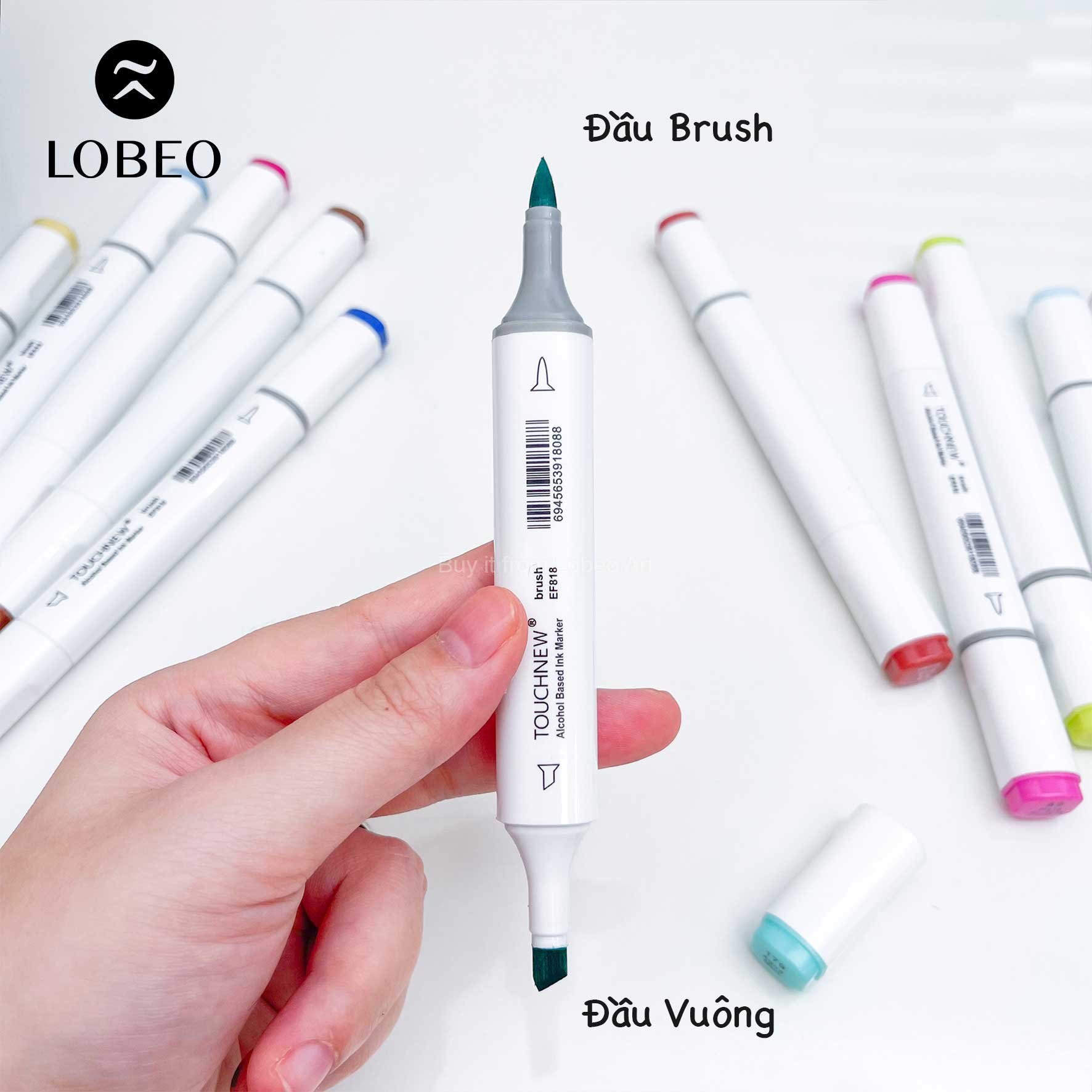 Màu dạ Touchnew Brush đầu mềm