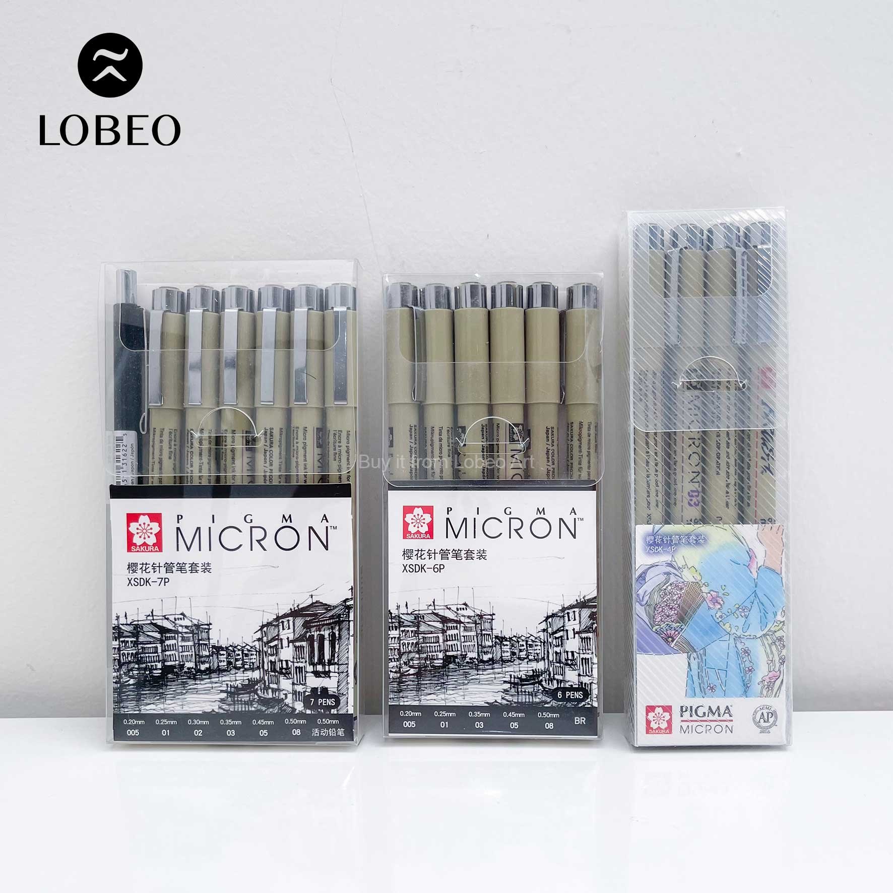 Bộ bút đi nét Micron Sakura