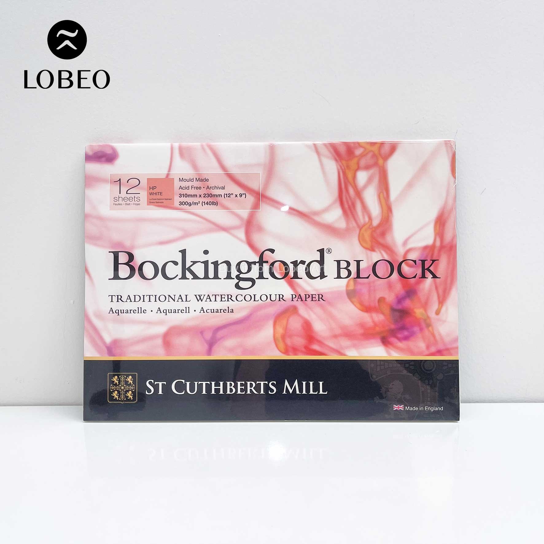 Giấy vẽ màu nước Bockingford 100% cotton 300gsm 12 tờ