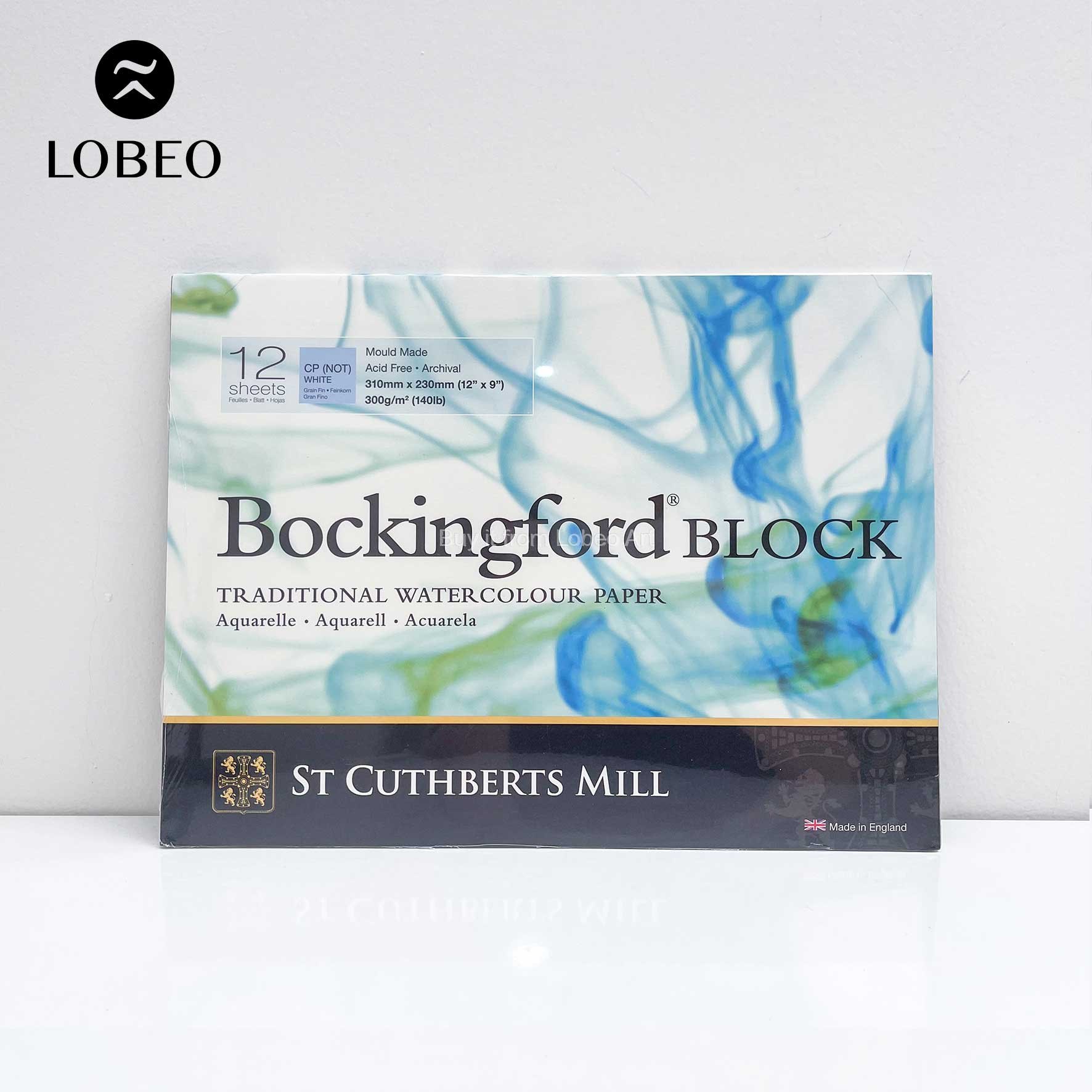 Giấy vẽ màu nước Bockingford 100% cotton 300gsm 12 tờ