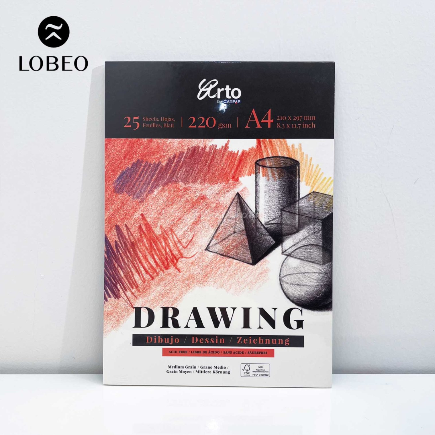 Giấy vẽ chì Arto Drawing 220gsm 25 tờ A4