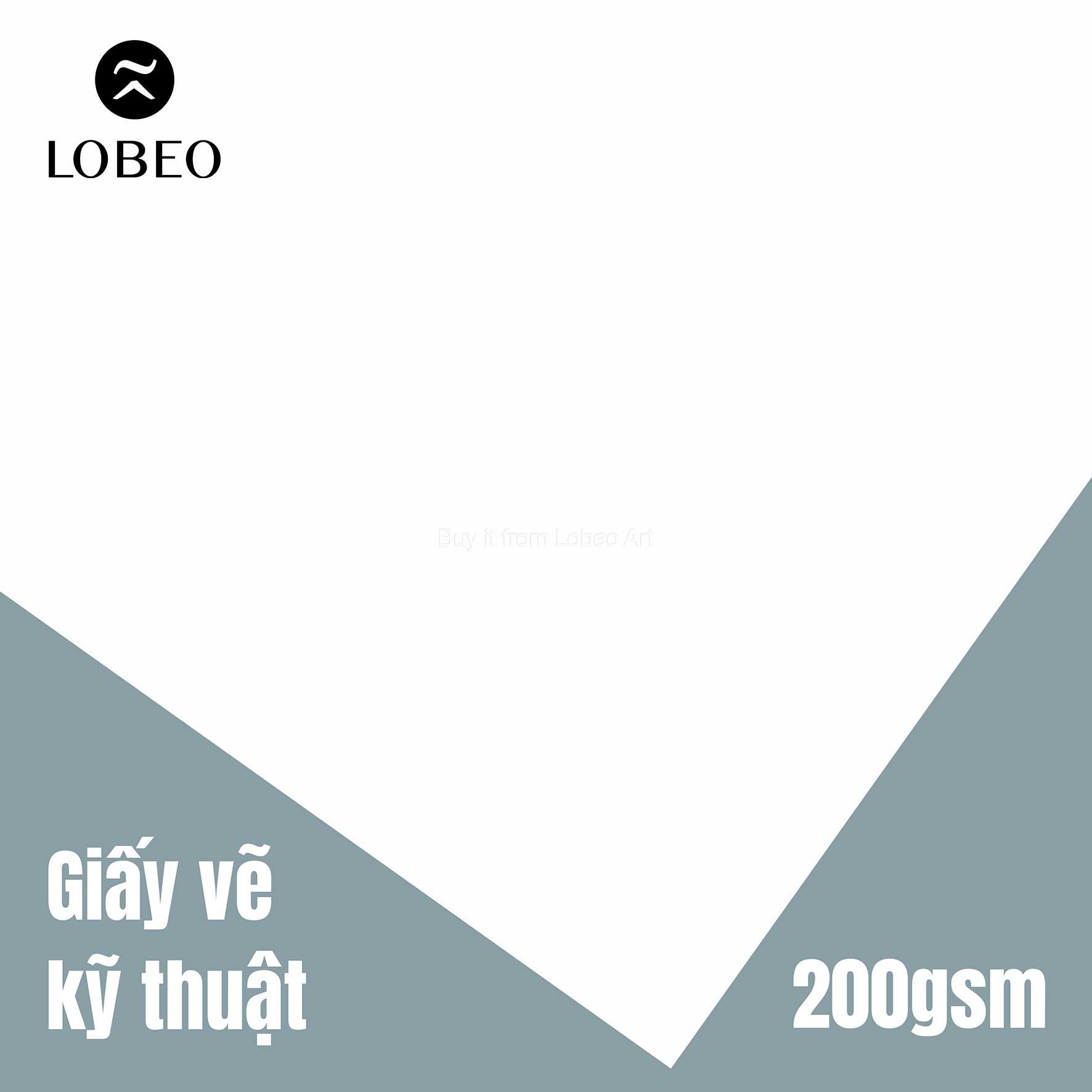 Giấy vẽ kỹ thuật 200gsm tệp 5 tờ