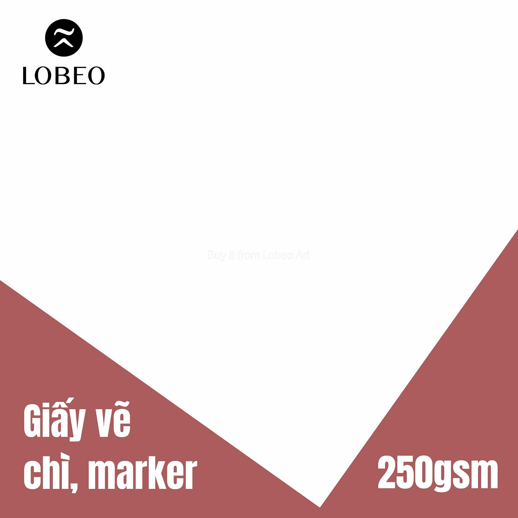 Giấy chuyên vẽ chì, marker 250gsm tệp 10 tờ