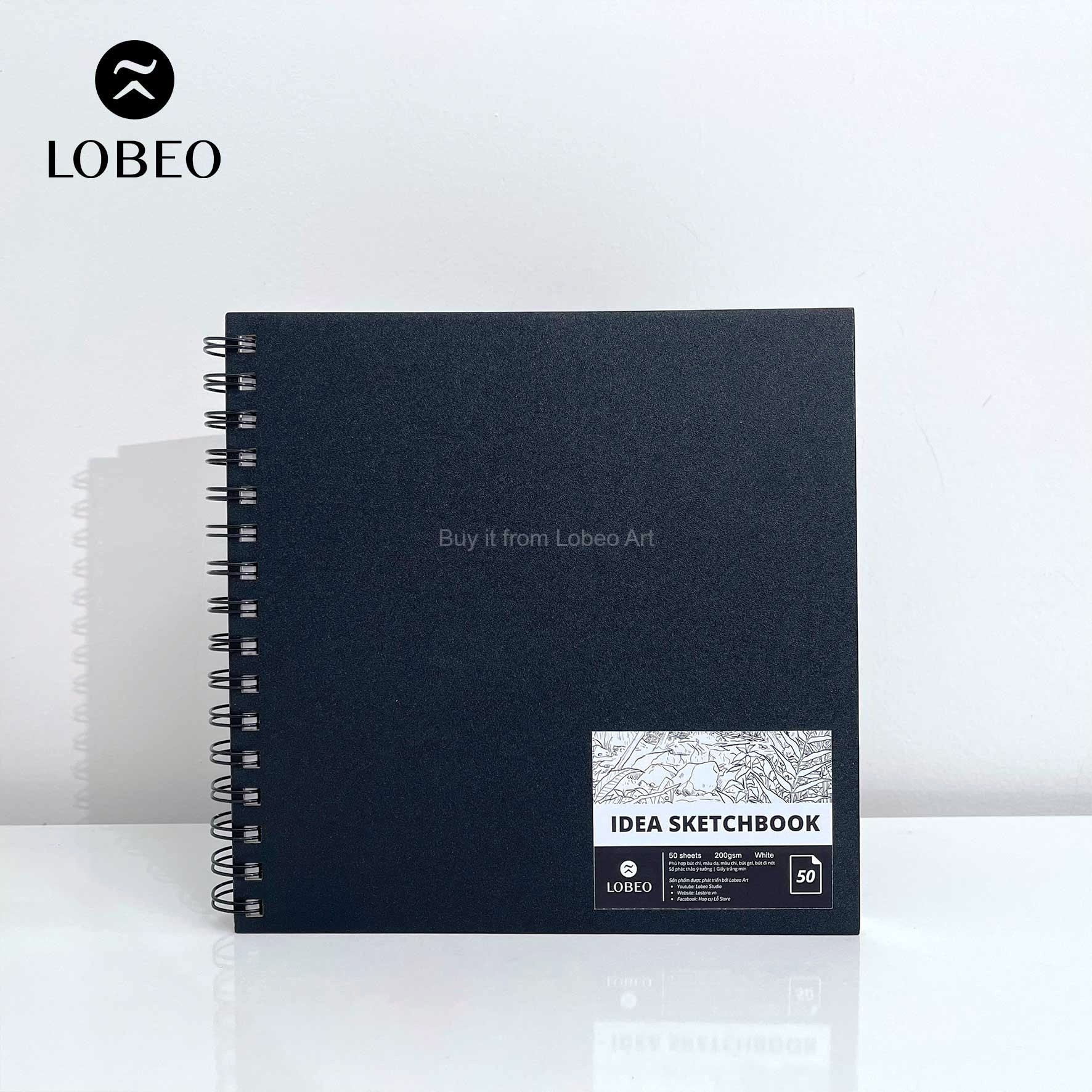 Sổ vẽ Lobeo Idea Sketchbook 50 tờ 200gsm