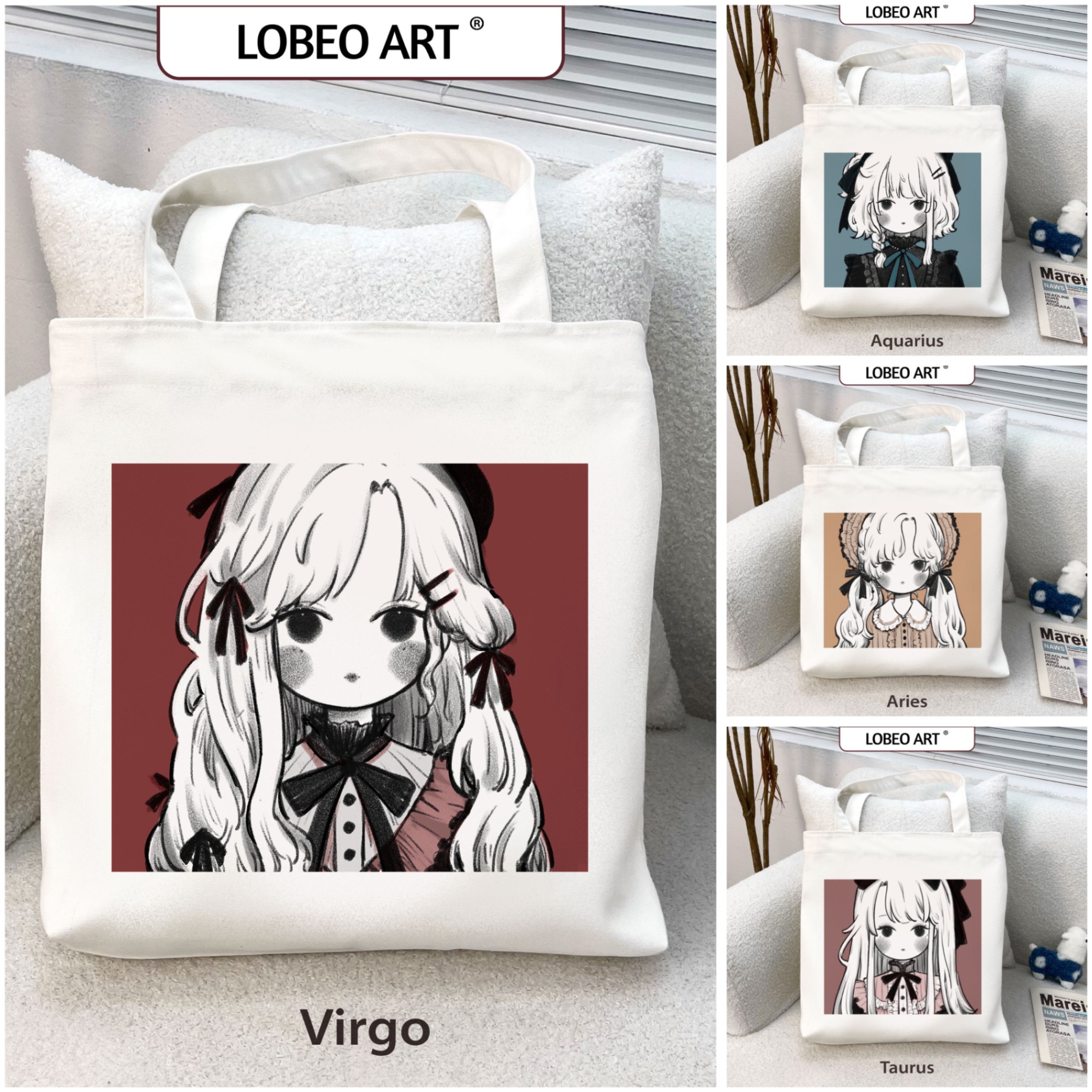 Túi tote, túi canvas Dark Zodiac