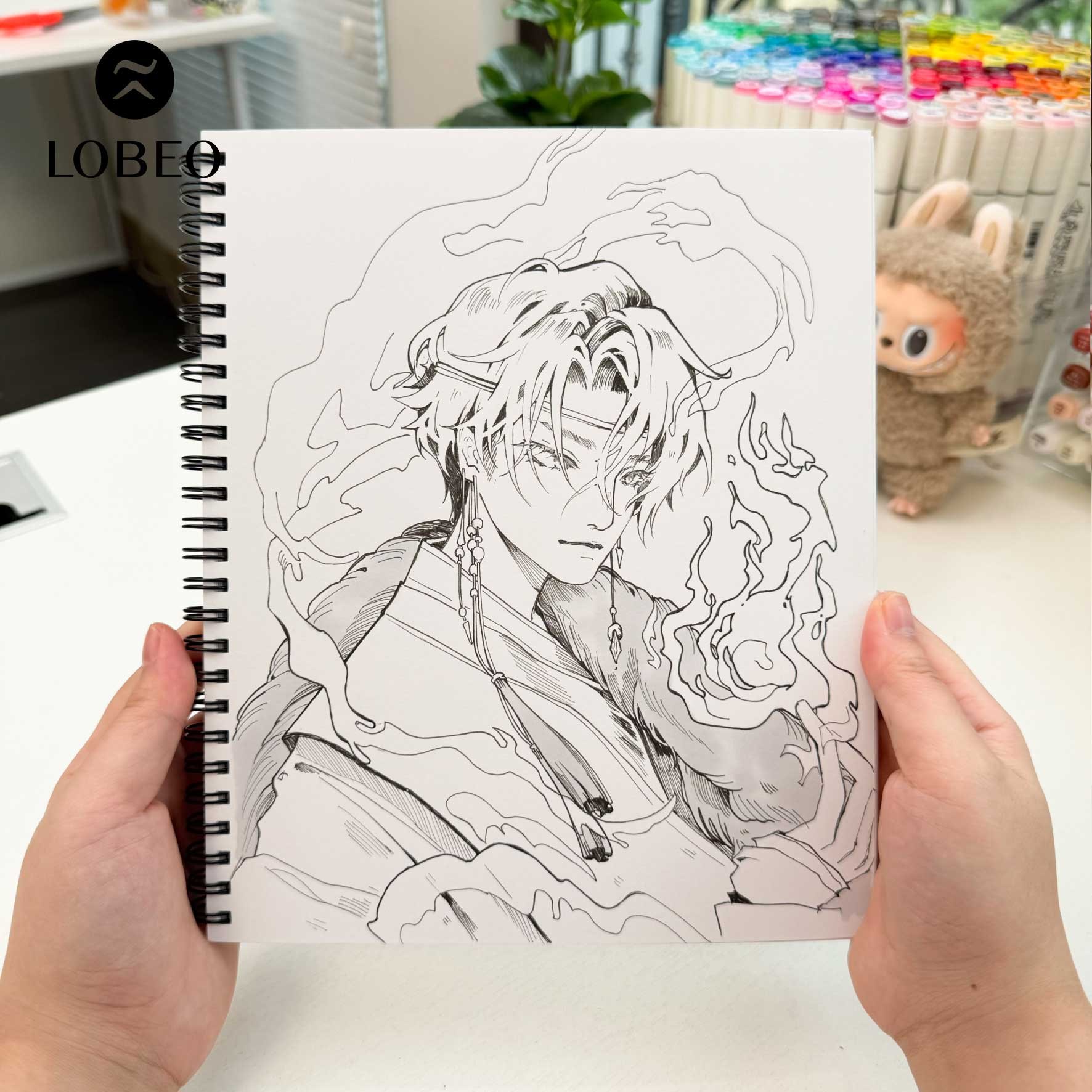 Sổ vẽ Logh x Lobeo Idea Sketchbook 200gsm 36 tờ 19x22cm