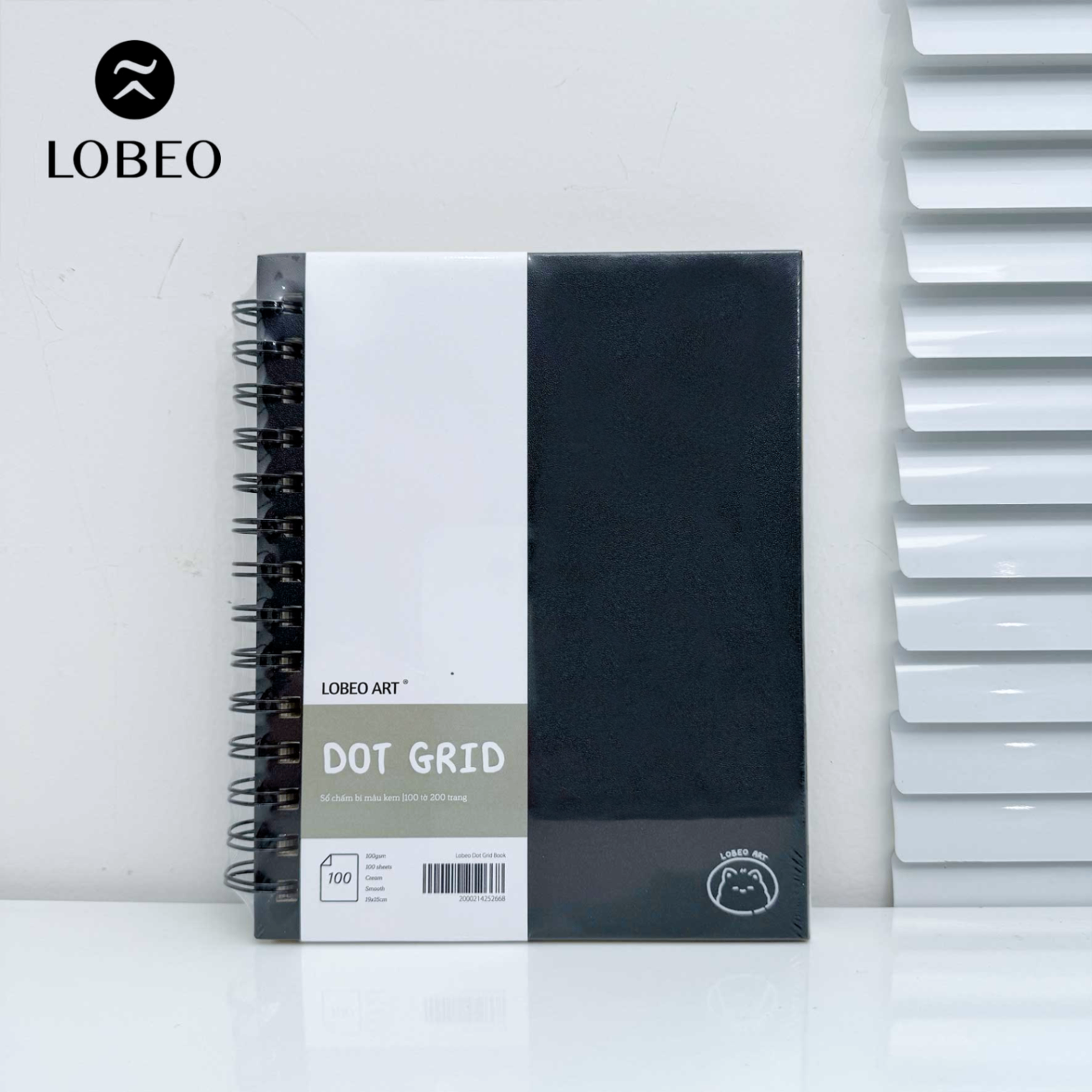 Sổ Lobeo Dot Grid (chấm) bìa cứng 200 trang